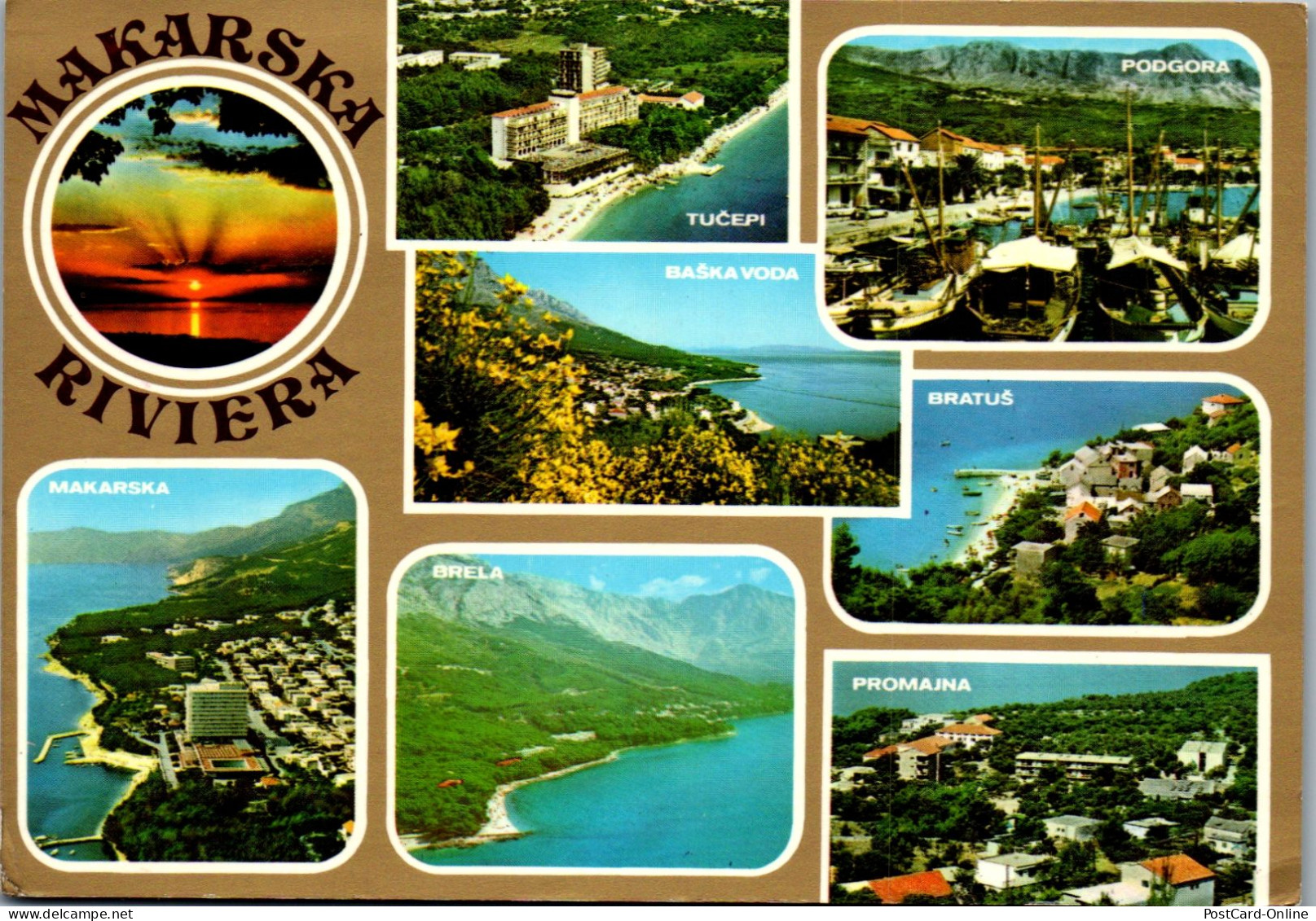 51312 - Kroatien - Makarska , Mehrbildkarte - Gelaufen 1976 - Croazia
