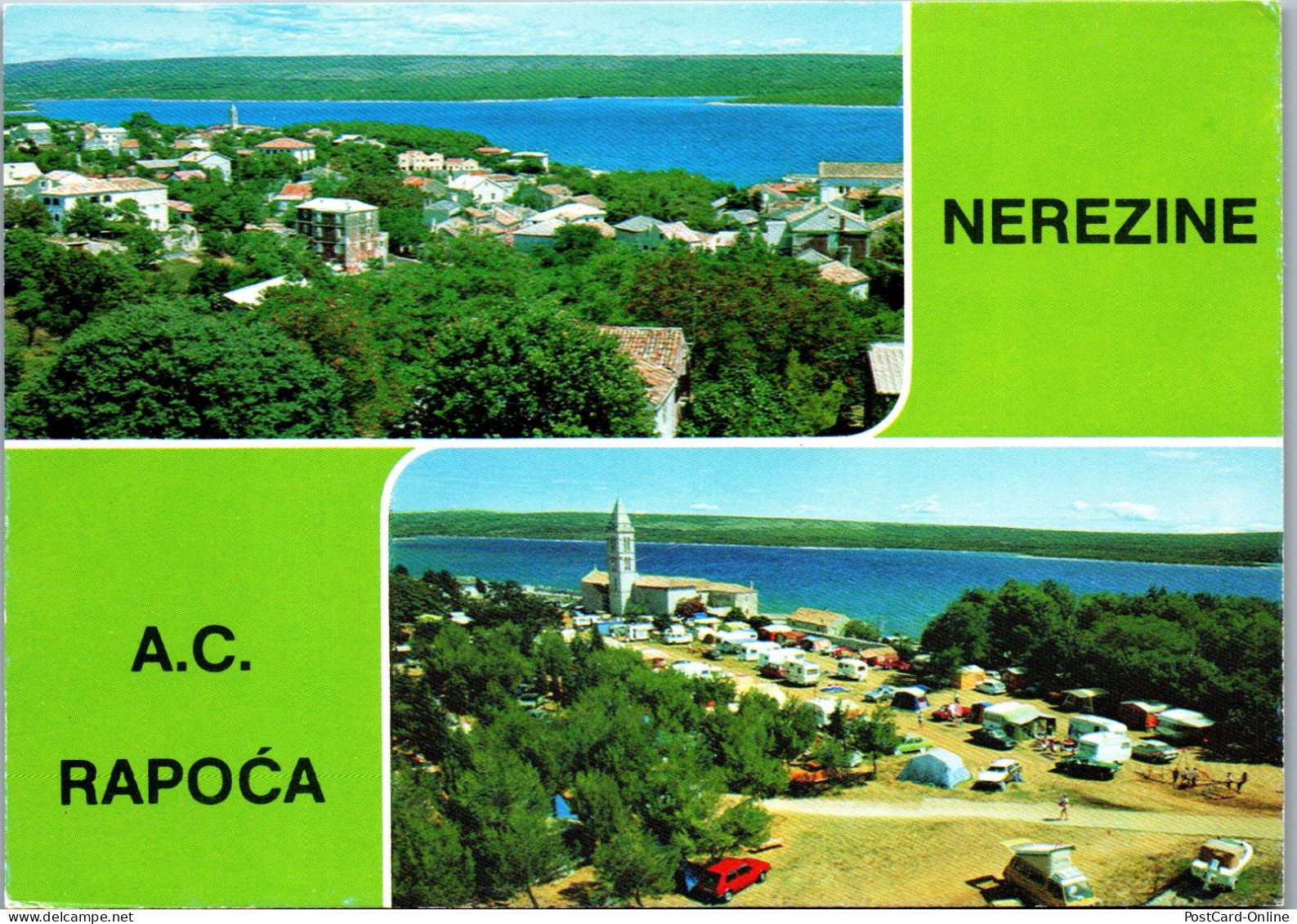 51340 - Kroatien - Nerezine , A.C. Rapoca , Camping - Gelaufen 1985 - Croatie