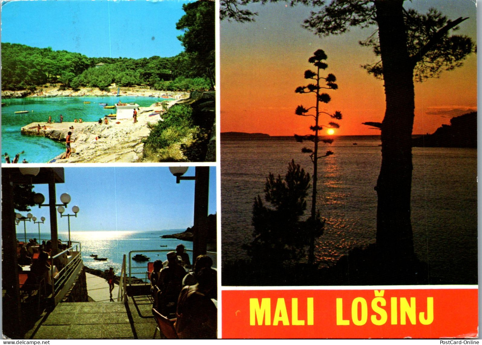 51302 - Kroatien - Mali Losinj , Suncana Uvala , Mehrbildkarte - Gelaufen 1981 - Croatie