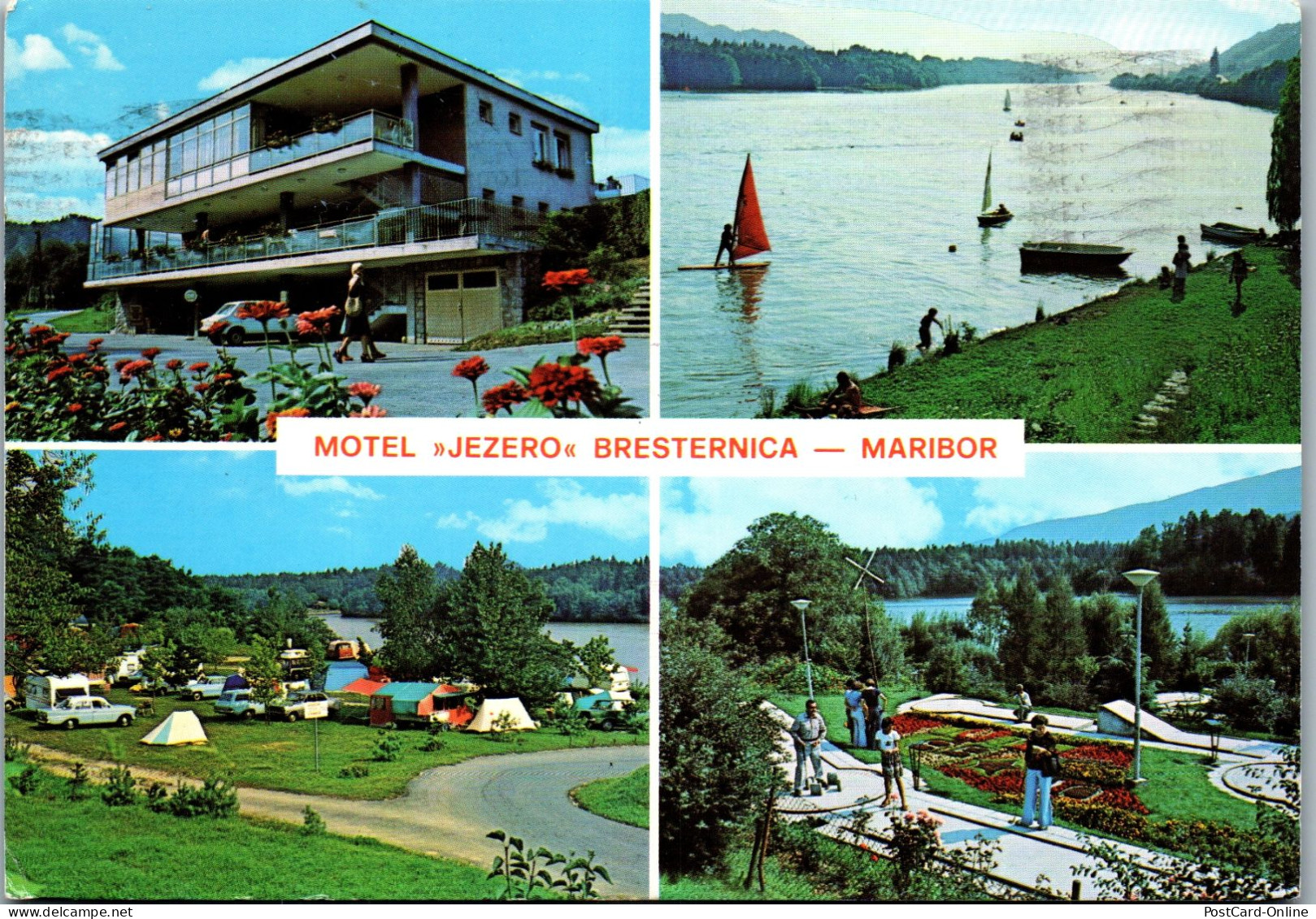 51273 - Slowenien - Maribor , Motel Jezero Bresternica , Certus Tozd Hotel Orel - Gelaufen 1980 - Slowenien