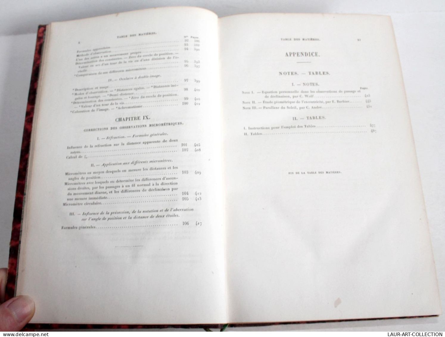 TRAITE D'ASTRONOMIE SPHERIQUE ET D'ASTRONOMIE PRATIQUE de BRUNNOW, ILLUSTRE 1872, LIVRE ANCIEN XXe SIECLE (2204.123)