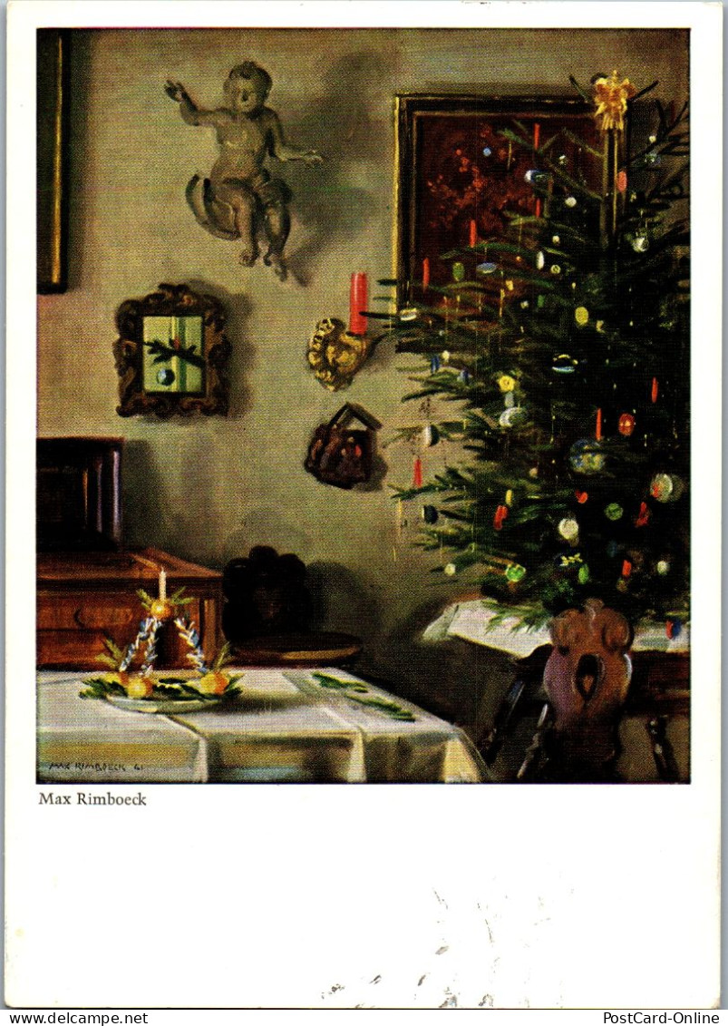 51975 - Max Rimboeck - Max Riemböck , Der Weihnachtstisch - Gelaufen 1970 - Other & Unclassified
