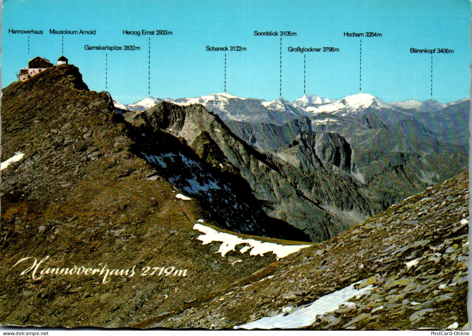 51982 - Kärnten - Hannoverhaus , Blick Auf Die Hohen Tauern , Mausoleum - Gelaufen  - Mallnitz