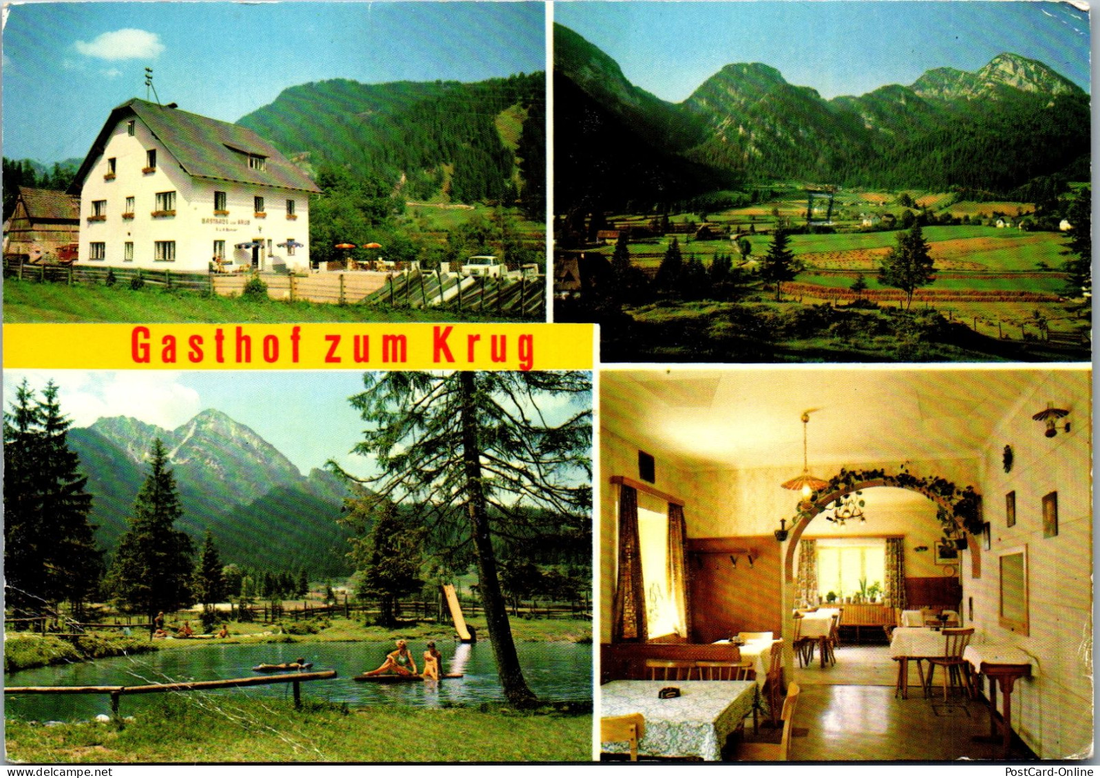 51966 - Steiermark - Wildalpen , Gasthof Pension Zum Krug , Hubert Ganser - Gelaufen 1982 - Wildalpen