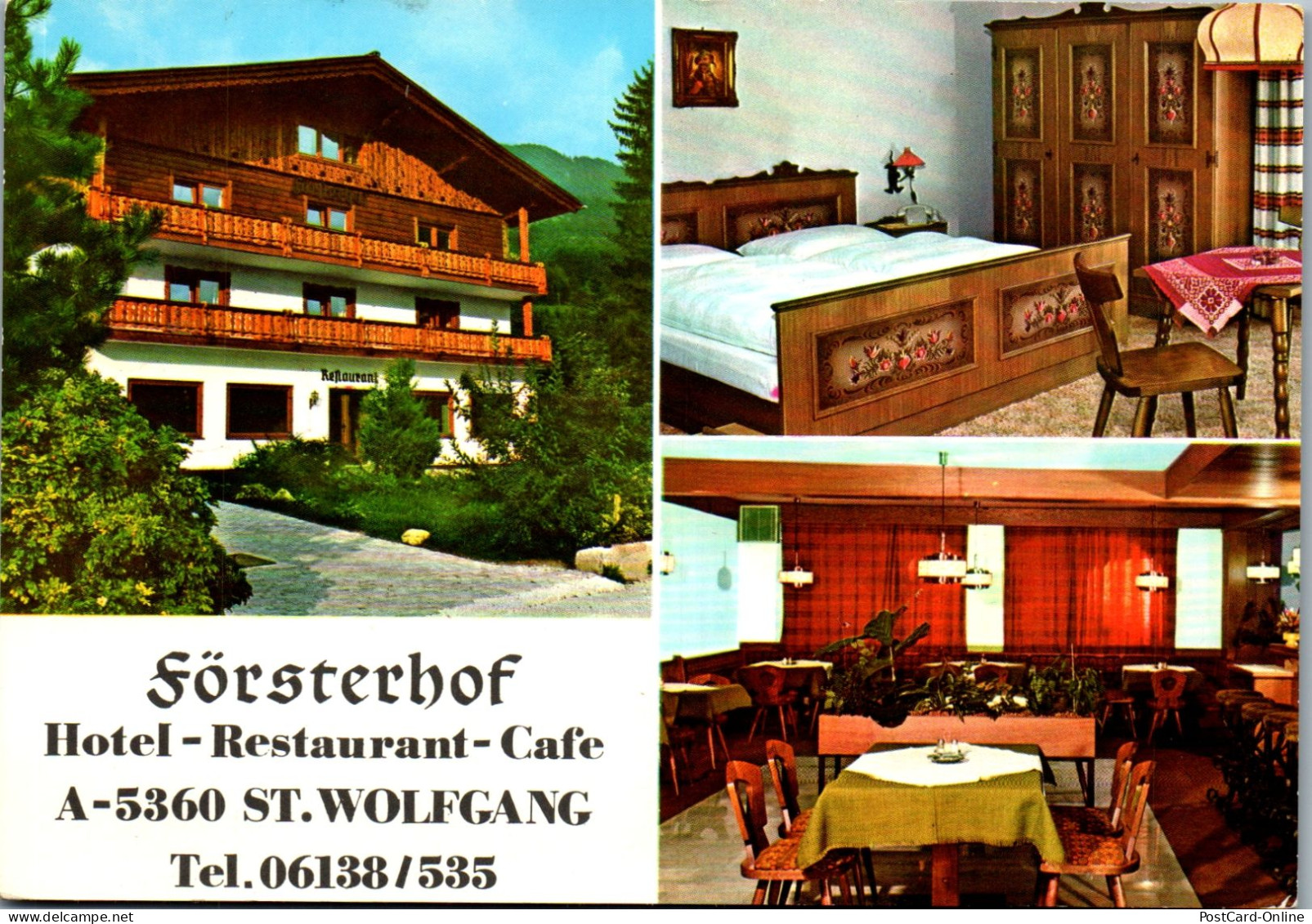 51965 - Oberösterreich - St. Wolfgang , Hotel Restaurant Försterhof - Gelaufen 1974 - St. Wolfgang