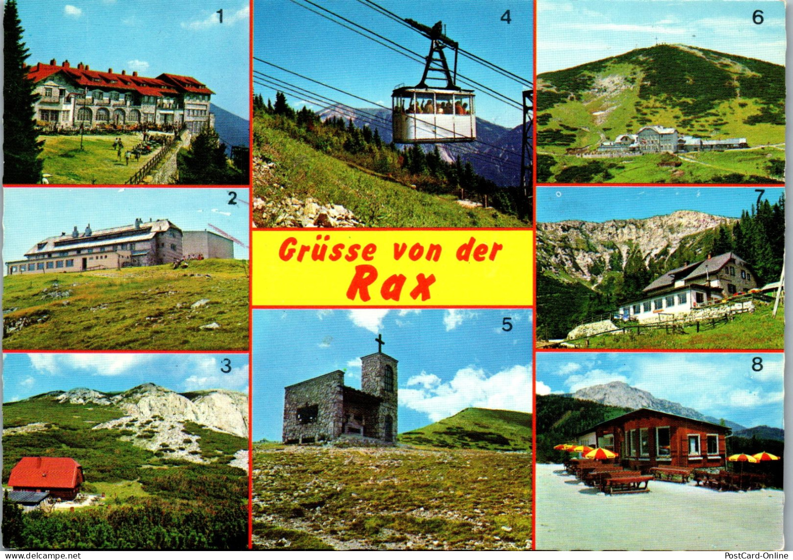 51926 - Niederösterreich - Rax , Mehrbildkarte - Gelaufen 1978 - Raxgebiet