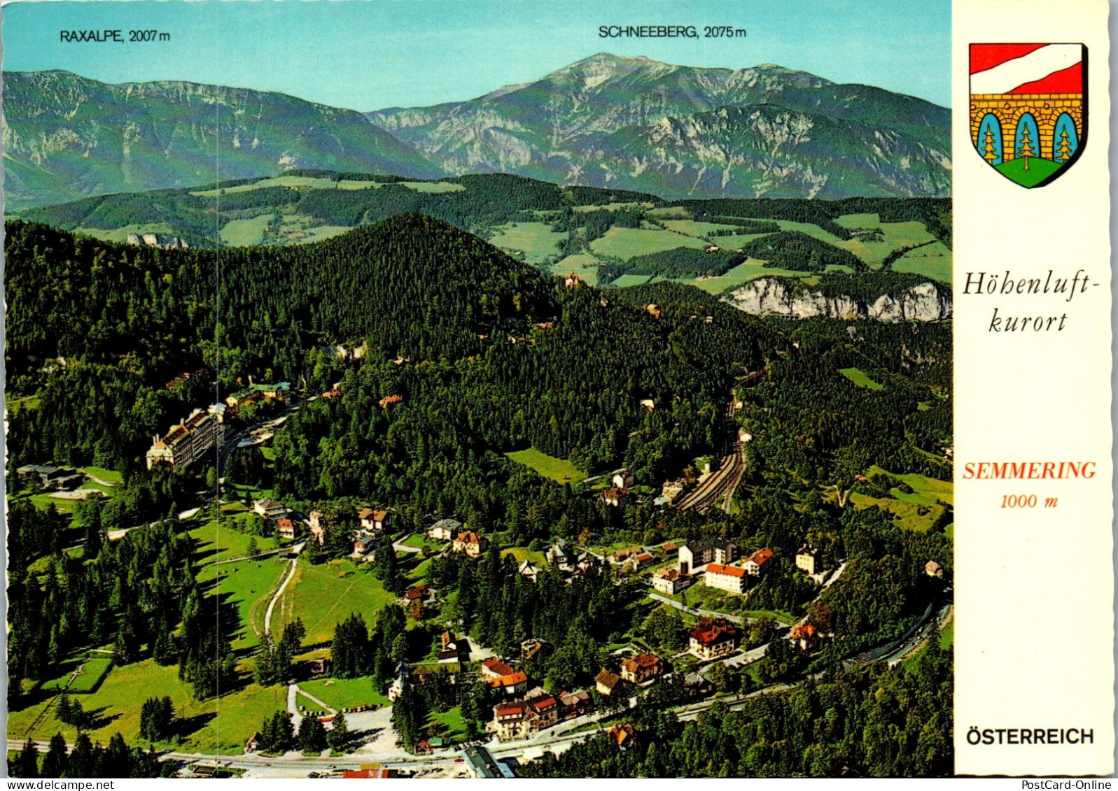 51918 - Niederösterreich - Semmering , Raxalpe , Schneeberg , Panorama - Gelaufen 1981 - Semmering