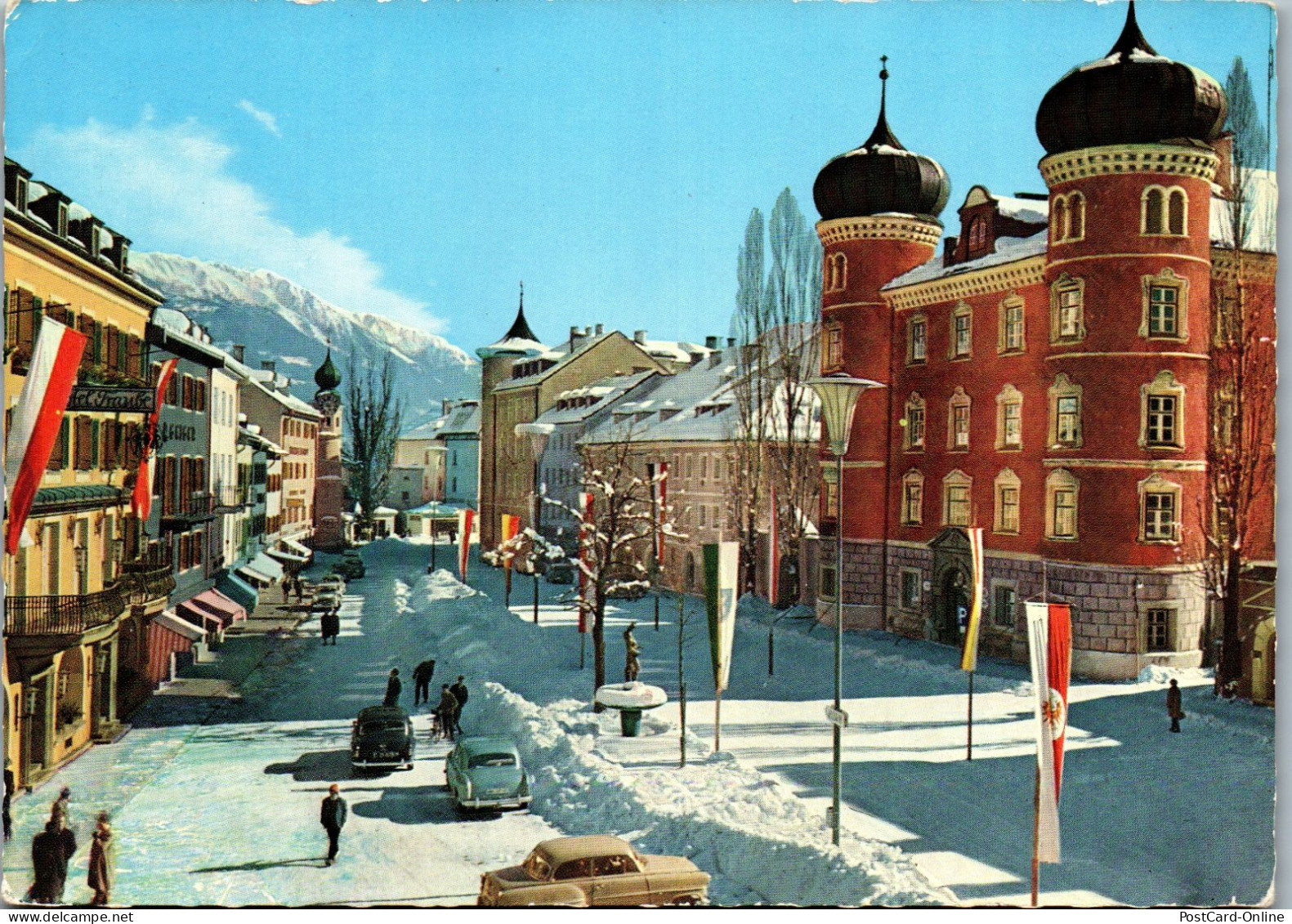 51900 - Tirol - Lienz , Stadtplatz , Winter - Gelaufen 1961 - Lienz