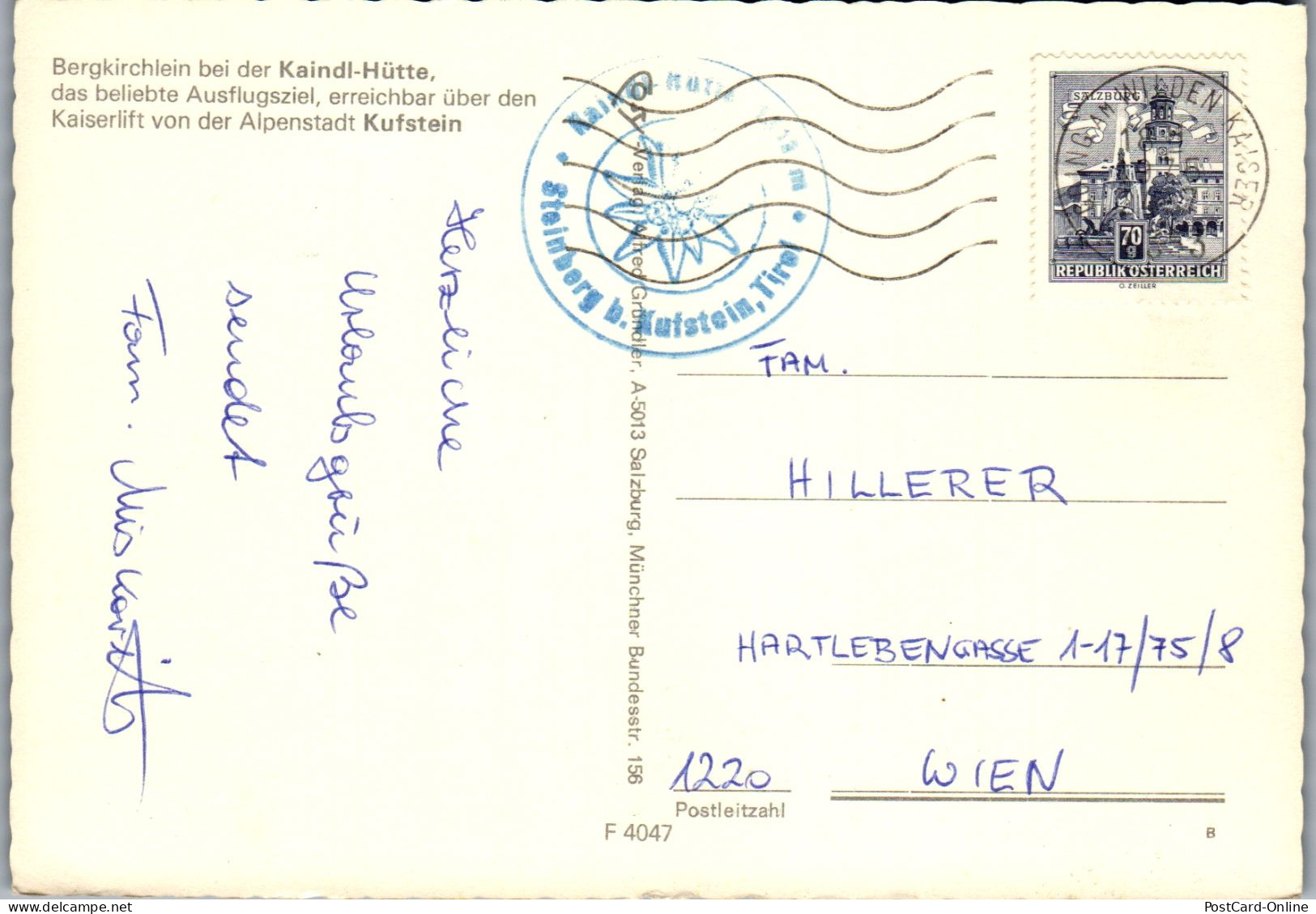 51891 - Tirol - Steinbergalm , Hackenköpfe , Scheffauer , Zettenkaiser , Kaindl Hütte - Gelaufen  - Kufstein