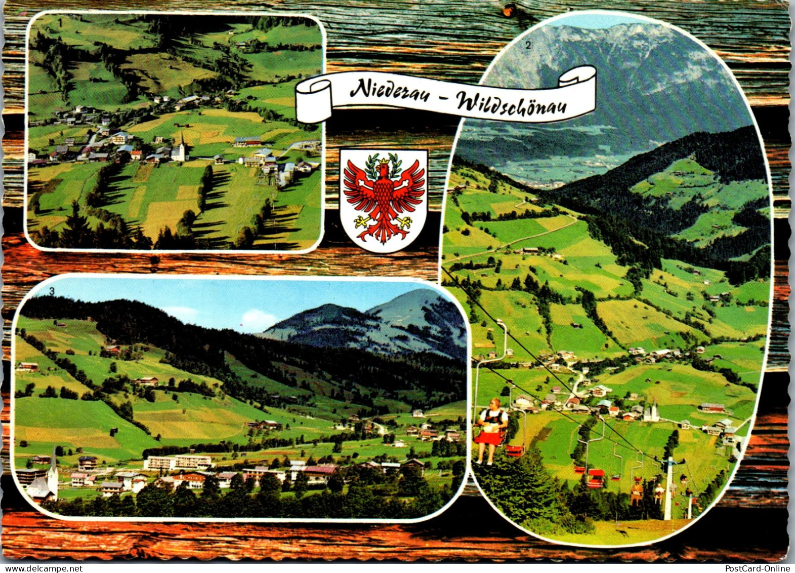 51881 - Tirol - Niederau , Wildschönau , Mehrbildkarte , Hochtal - Gelaufen 1970 - Wildschönau