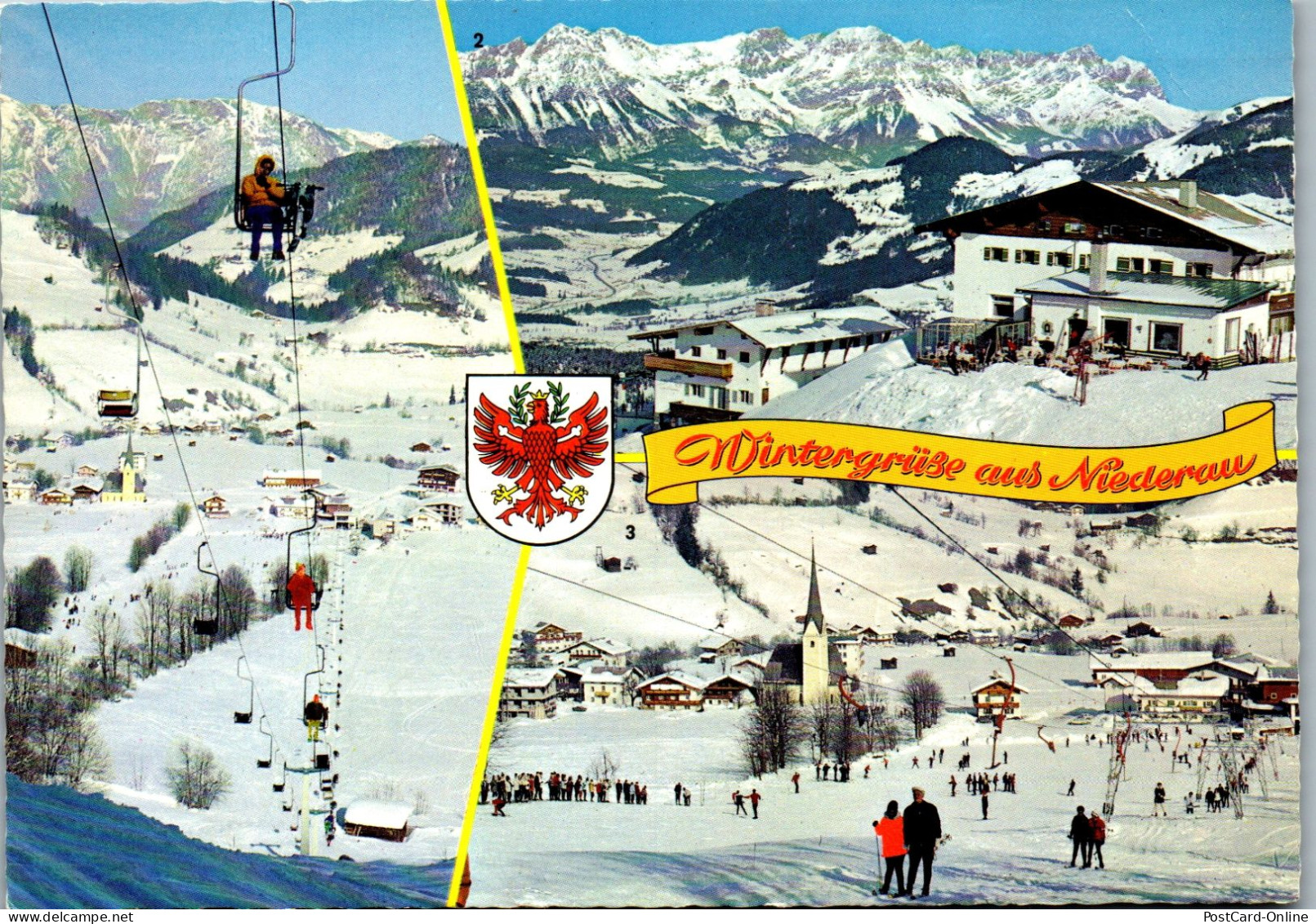 51880 - Tirol - Niederau , Hochtal Wildschönau , Mehrbildkarte - Gelaufen 1971 - Wildschönau