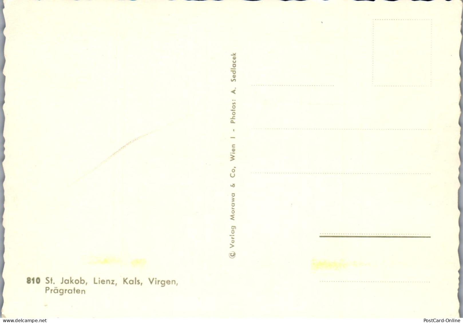 51884 - Tirol - Osttirol , St. Jakob , Lienz , Kals , Vorgen , Prägarten - Nicht Gelaufen  - Defereggental