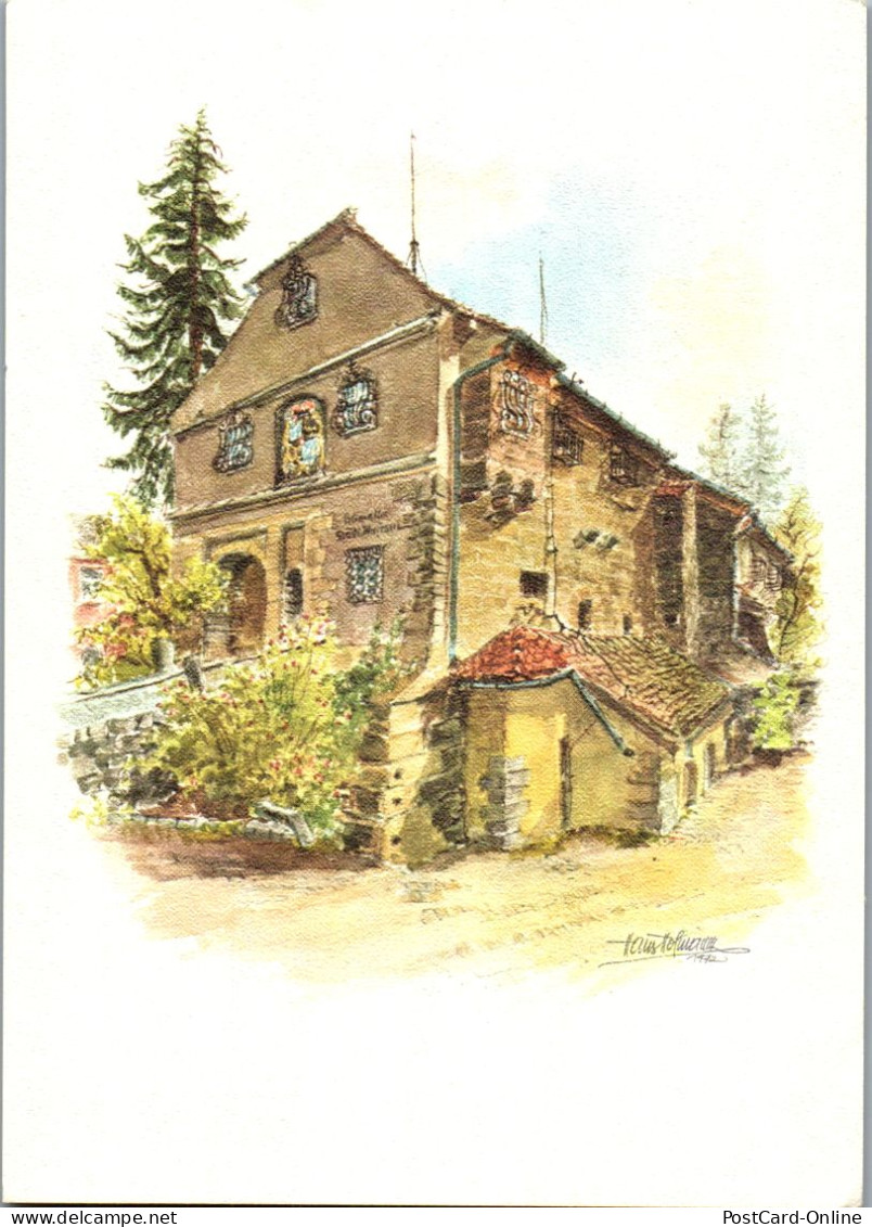 51854 - Oberösterreich - Schärding , Heimathaus , Ehem. Burgtor - Gelaufen 1976 - Schärding