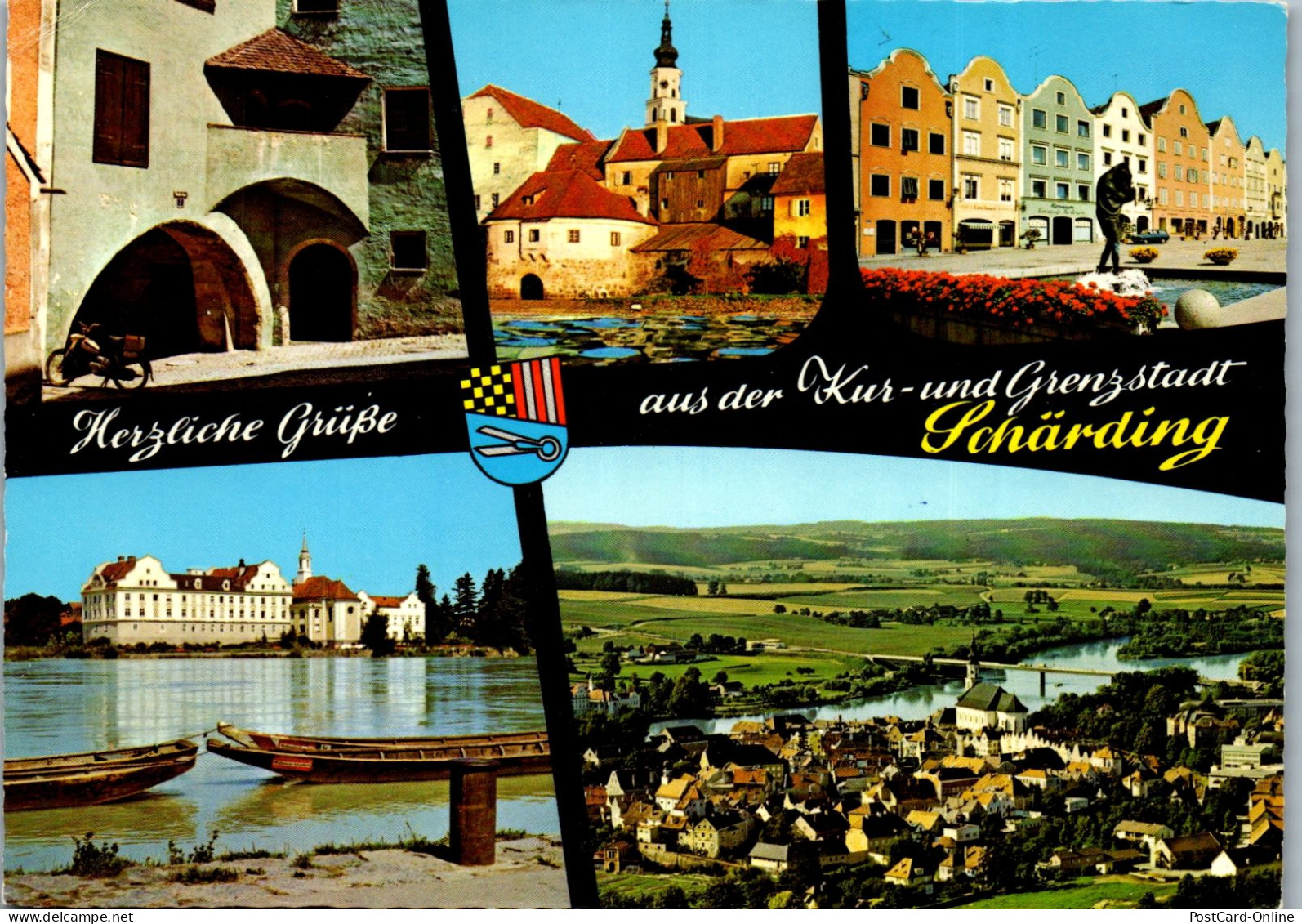 51858 - Oberösterreich - Schärding , Wassertor Mit Pranger , Silberzeile , Kloster Neuhaus - Gelaufen 1974 - Schärding