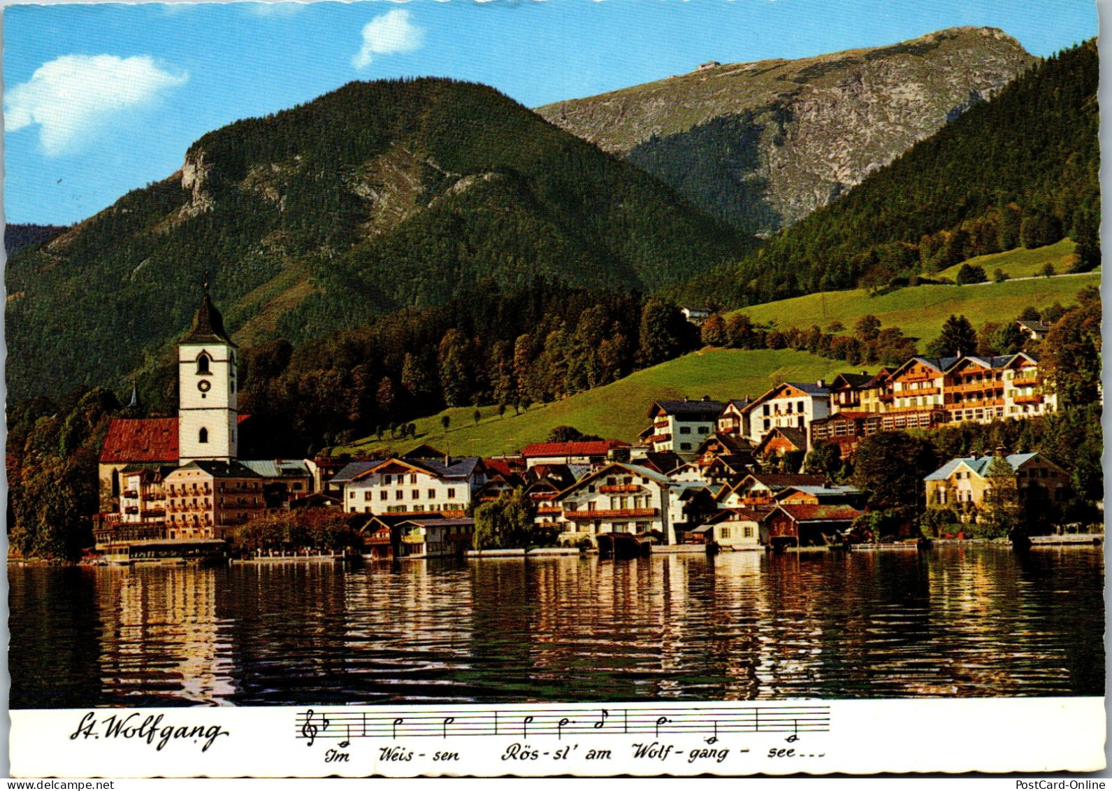 51861 - Oberösterreich - St. Wolfgang , Panorama Mit Schafberg - Gelaufen  - St. Wolfgang