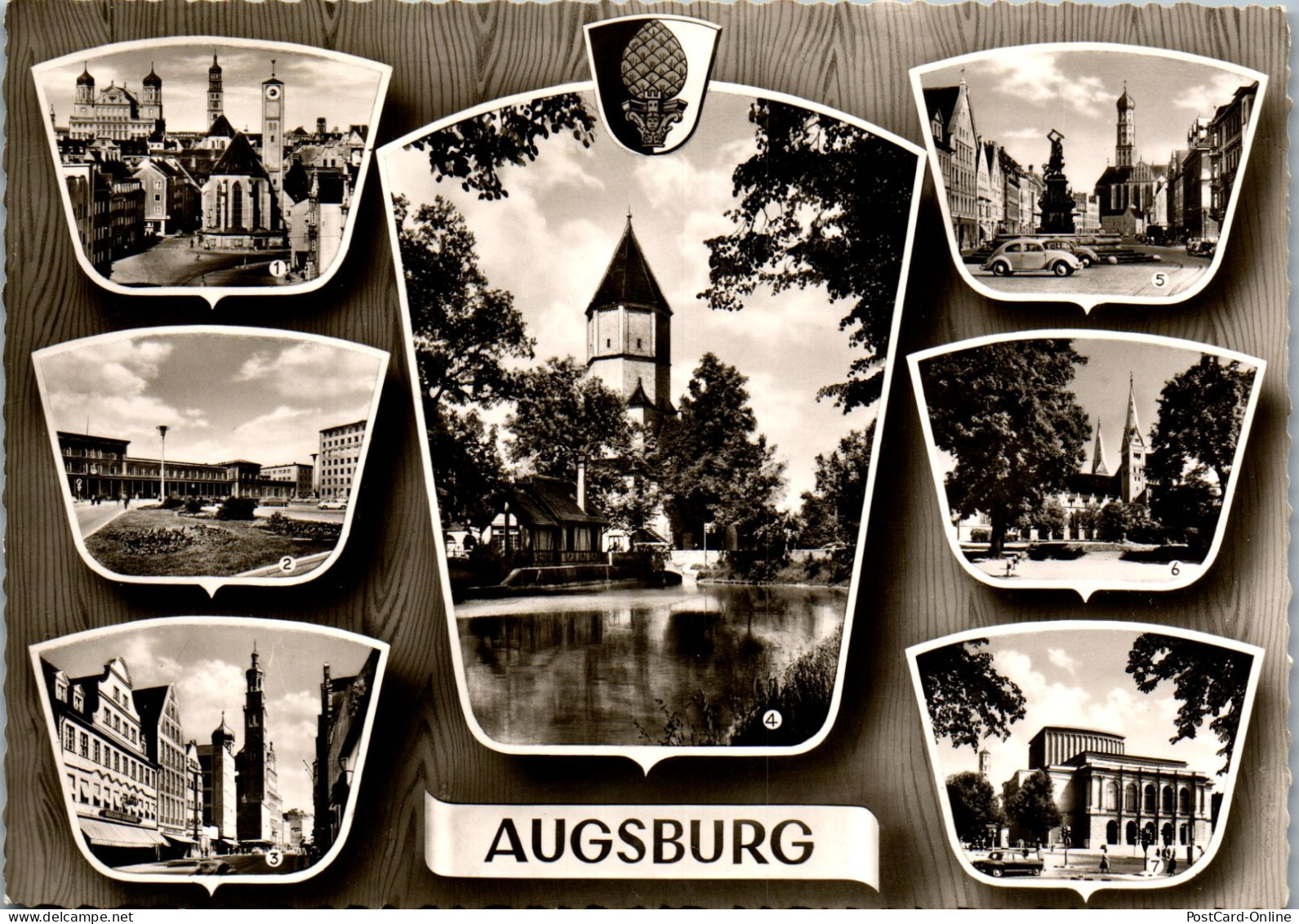 51851 - Deutschland - Augsburg , Mehrbildkarte - Nicht Gelaufen  - Augsburg