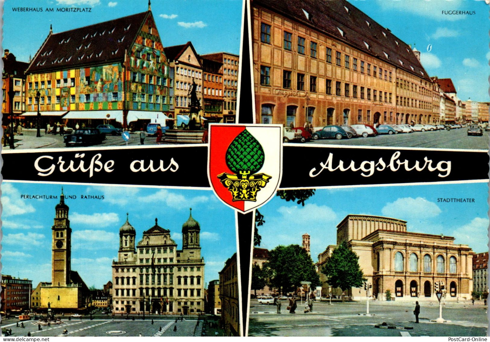 51845 - Deutschland - Augsburg , Mehrbildkarte - Nicht Gelaufen  - Augsburg