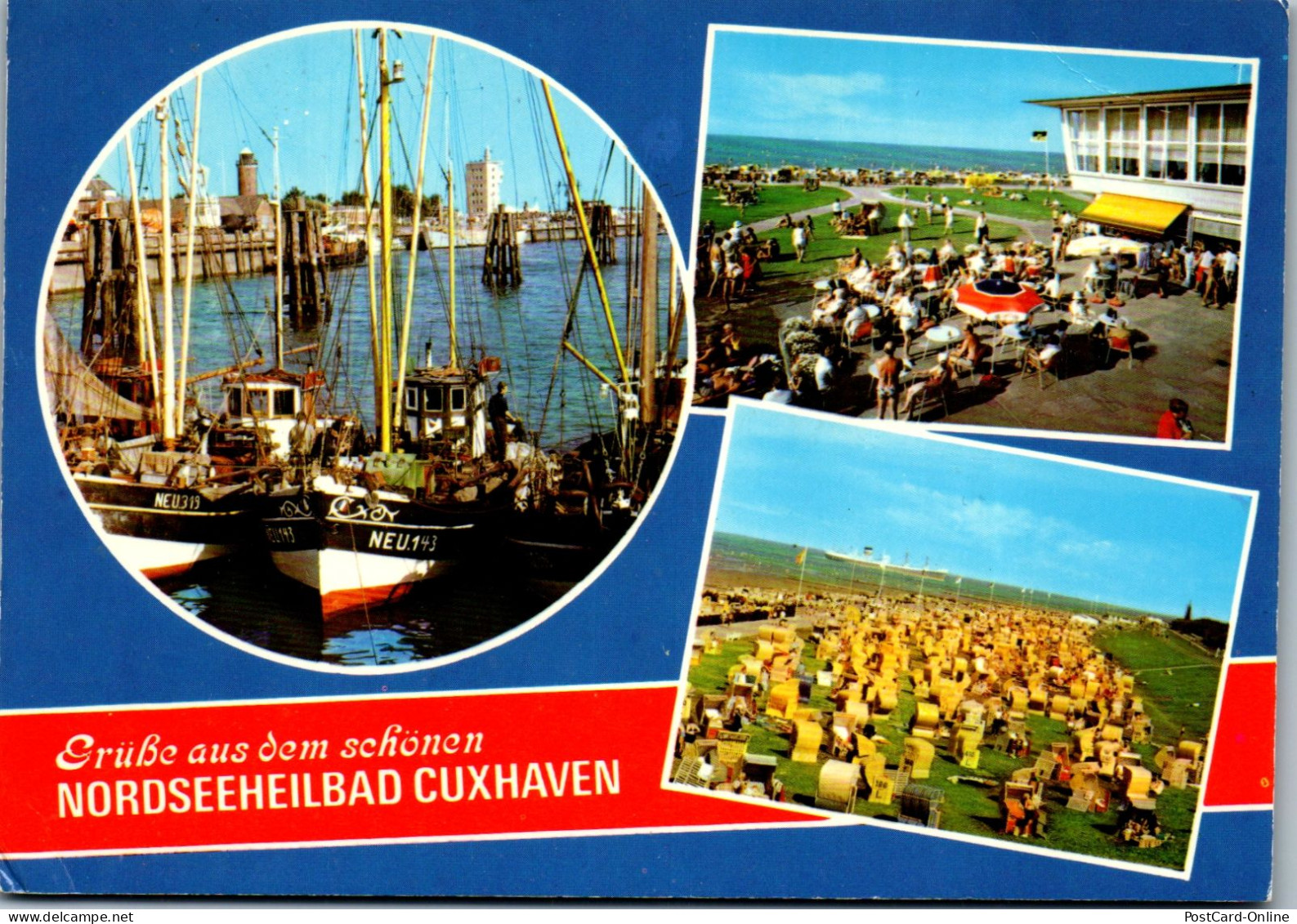 51842 - Deutschland - Cuxhaven , Mehrbildkarte - Gelaufen 1982 - Cuxhaven