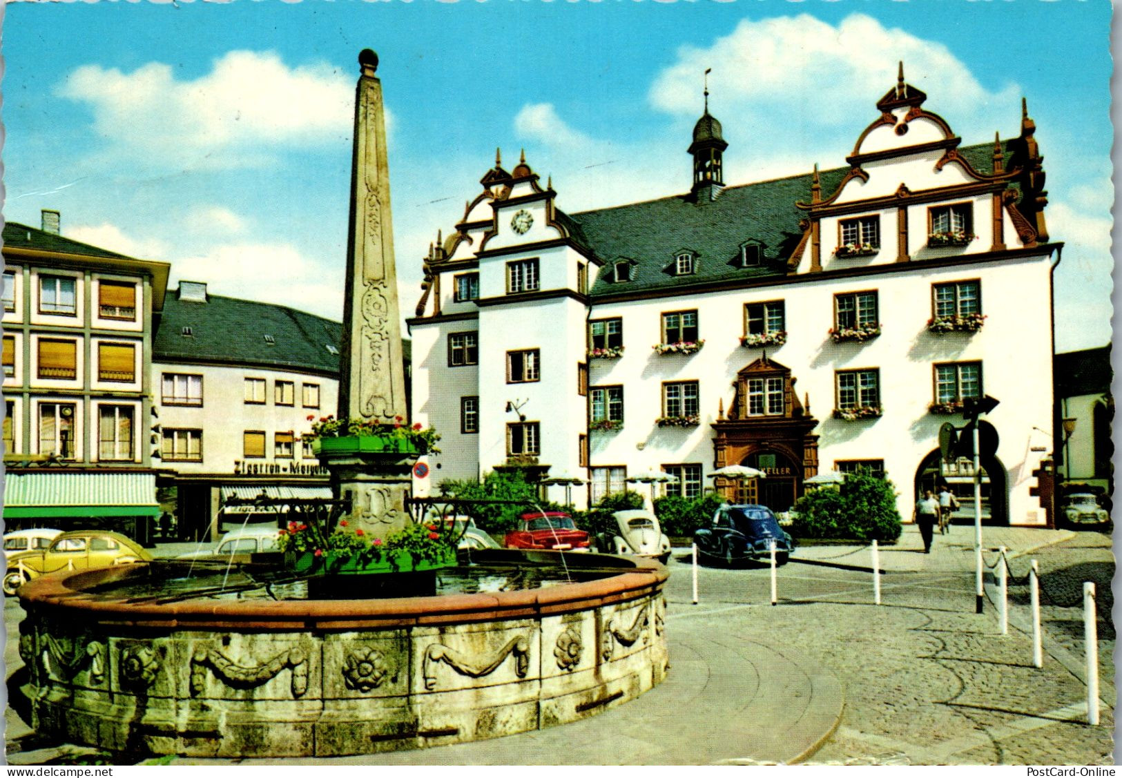 51831 - Deutschland - Darmstadt , Marktplatz Mit Rathaus - Gelaufen 1970 - Darmstadt