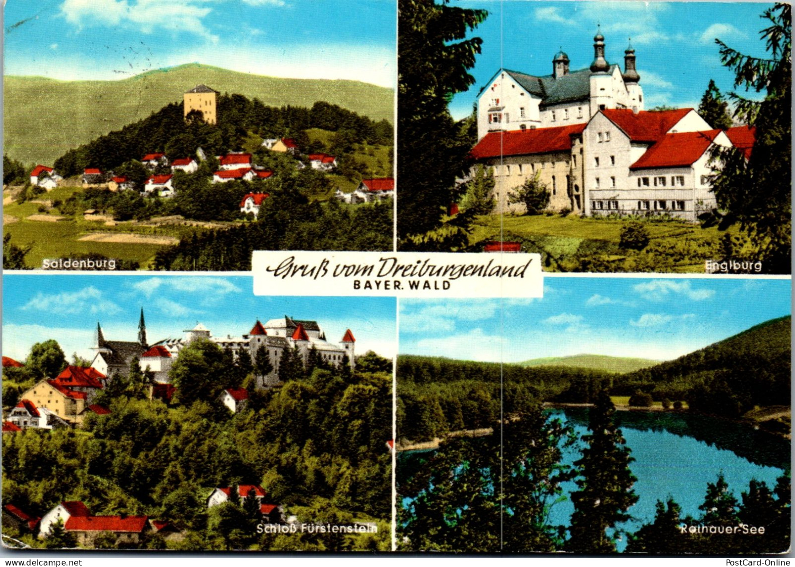 51814 - Deutschland - Dreiburgenland , Englburg , Schloß Fürstenstein - Gelaufen  - Passau