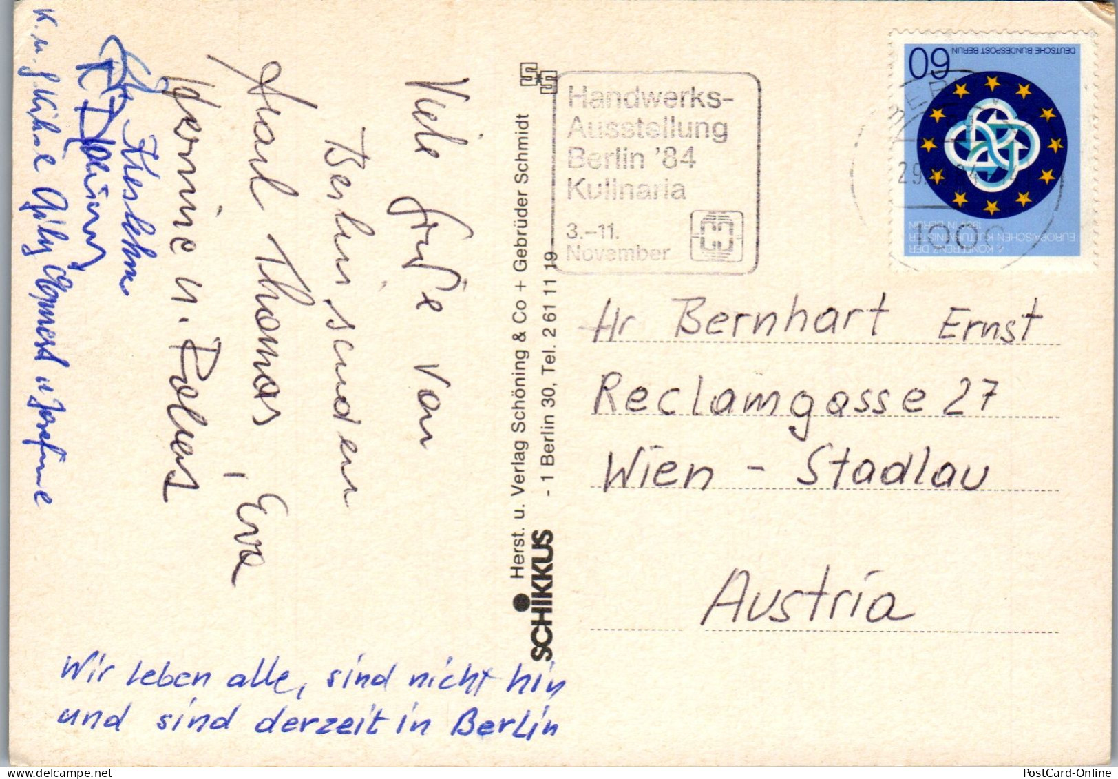 51802 - Deutschland - Berlin , Mehrbildkarte - Gelaufen 1984 - Altri & Non Classificati