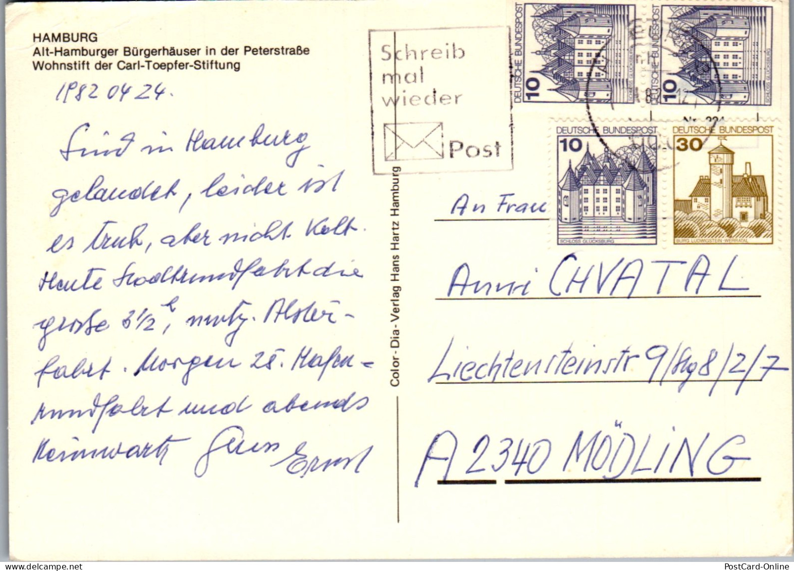 51769 - Deutschland - Hamburg , Alt Hamburger Bürgerhäuser In Der Peterstraße , Wohnstift Carl Töpfer - Gel. 1982 - Other & Unclassified