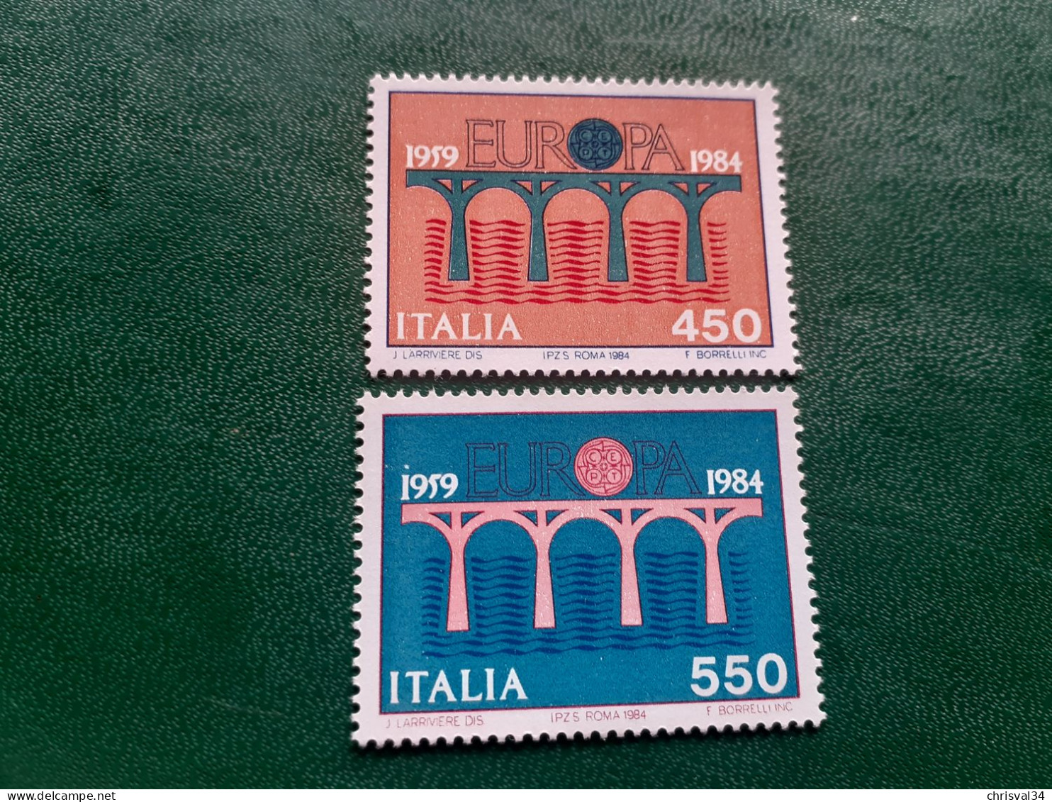 TIMBRES   ITALIE  ANNEE  1984    N  1618  /  1619     NEUFS  LUXE** - 1981-90:  Nuevos