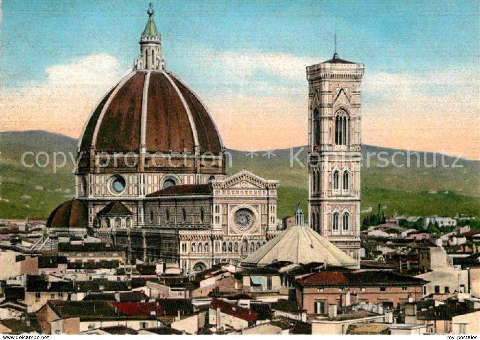 72891079 Firenze Florenz La Cattedrale Vista In Panorama  - Autres & Non Classés