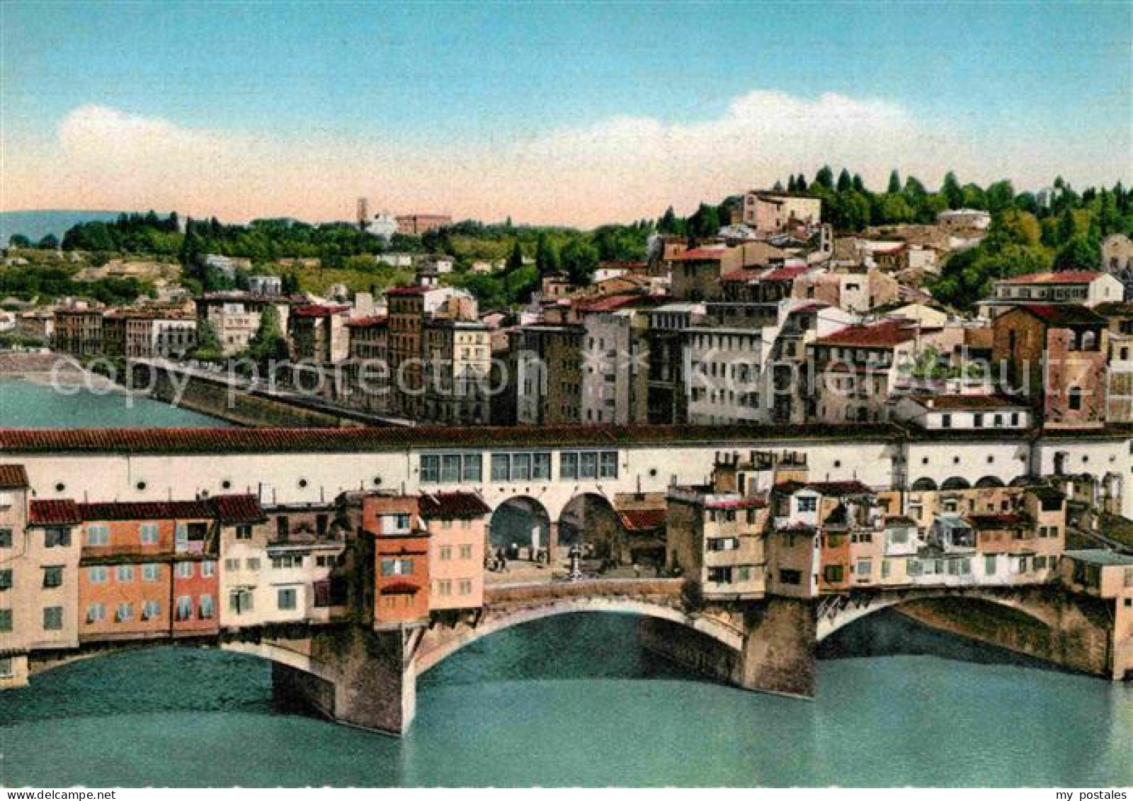72891071 Firenze Florenz Ponte Vecchio E Collina Di San Miniato  - Autres & Non Classés