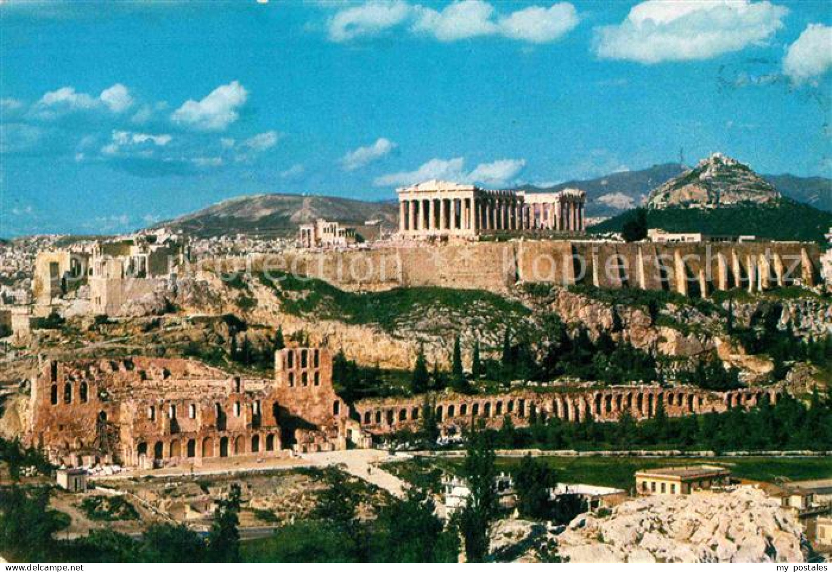 72890952 Athen Griechenland Blick Auf Die Akropolis  - Grecia