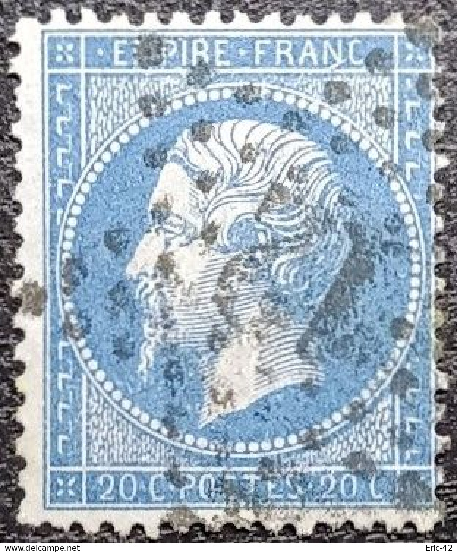 N°22f. Oblitéré étoile De Paris N°12 - 1862 Napoleon III