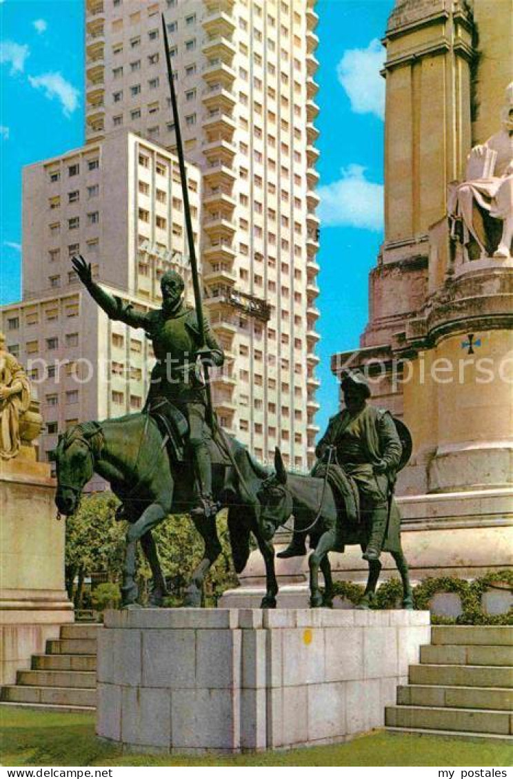 72890606 Madrid Spain Monument To Cervantes Madrid - Otros & Sin Clasificación