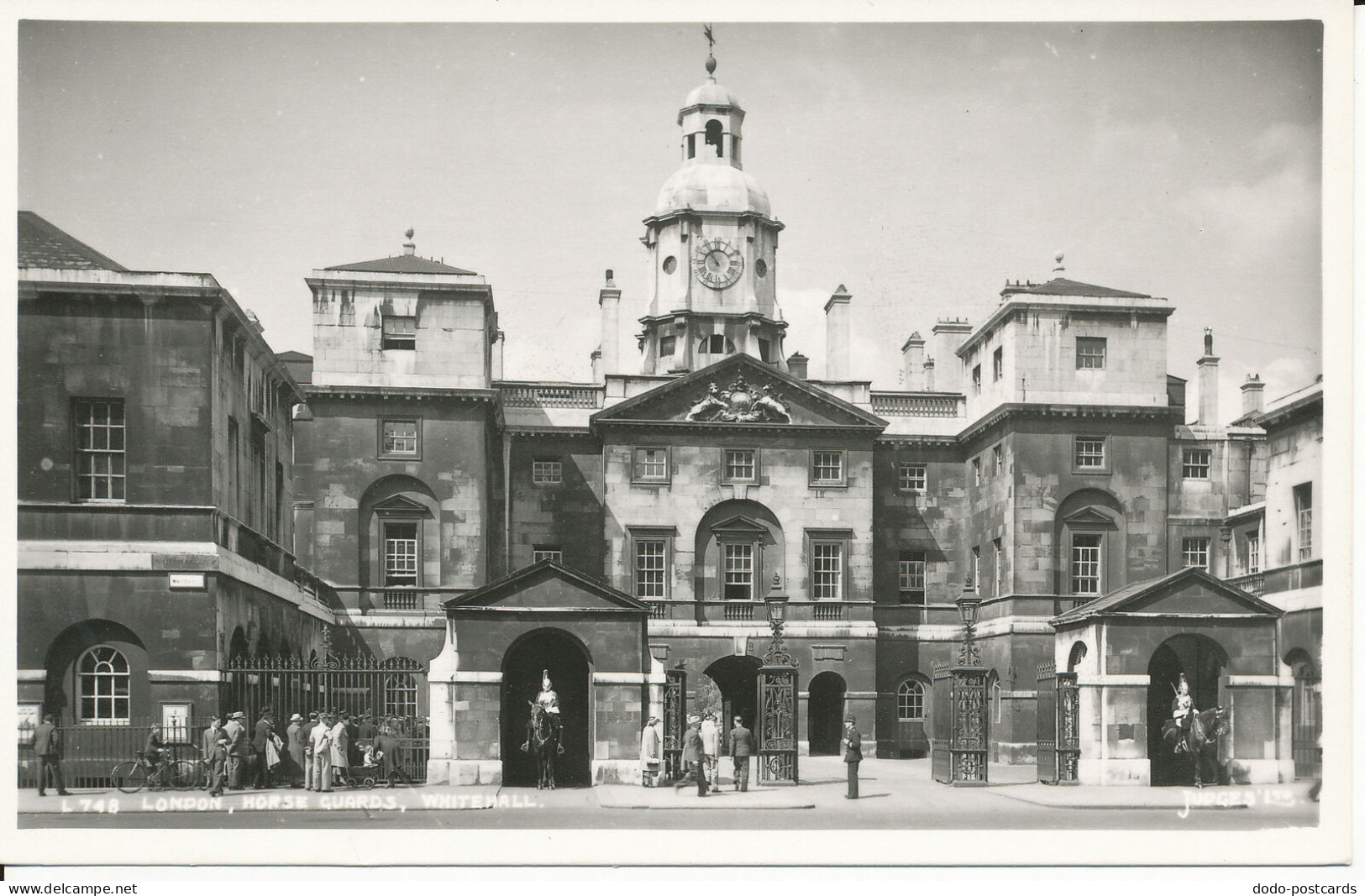 PC34456 London. Horse Guards. Whitehall. Judges Ltd. No L748. RP - Autres & Non Classés