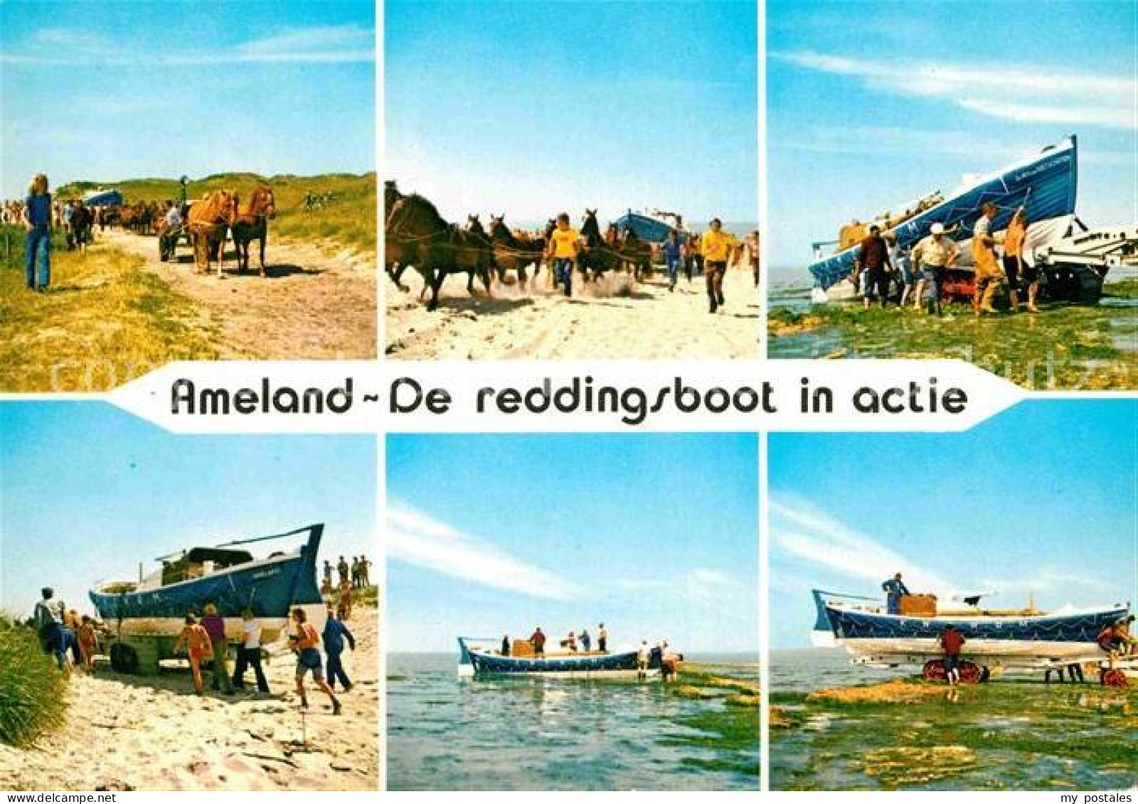 72890511 Ameland De Reddingsboot In Actie Ameland - Altri & Non Classificati