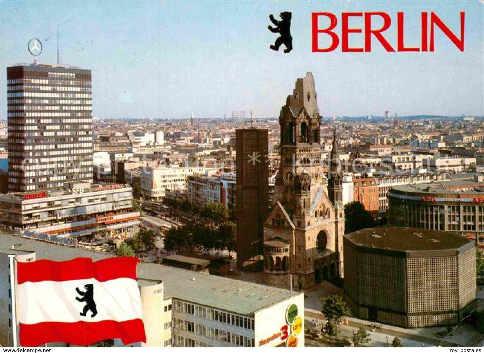 72890510 Berlin Kaiser Wilhelm Gedaechtniskirche Europa Center Berlin - Sonstige & Ohne Zuordnung