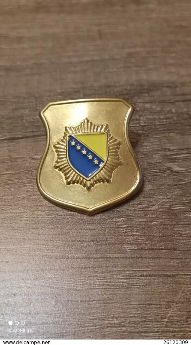 Badge Of Police Forces Bosnia And Hercegovina PAYPAL ONLY - Policia