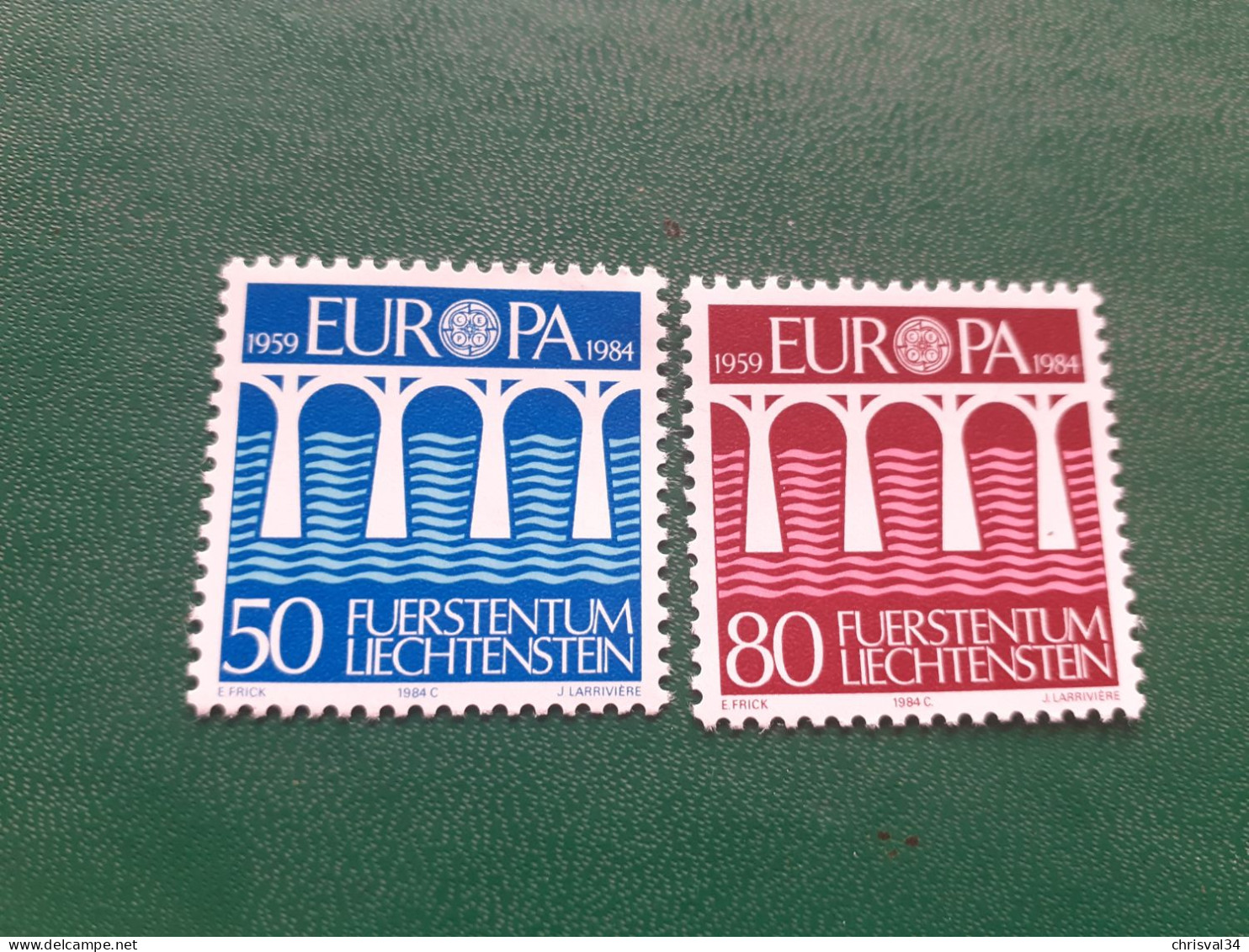 TIMBRES   LIECHTENSTEIN  ANNEE  1984    N  778  /  779     NEUFS  LUXE** - Unused Stamps