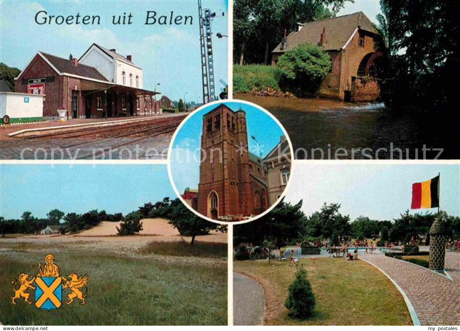 72890071 Balen Station Watermolen Hoolst St Andreas Kerk Keiheuvel Balen - Merksplas