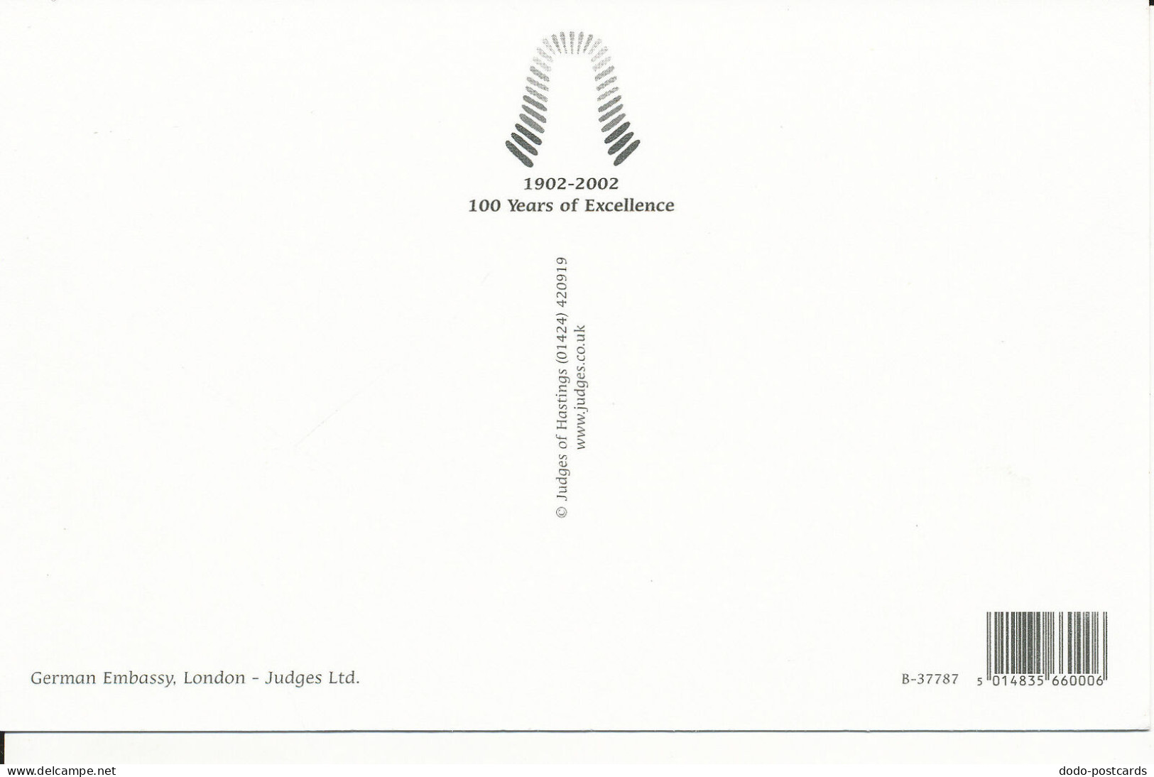 PC34442 German Embassy. London. Judges Ltd. No L349. RP - Autres & Non Classés