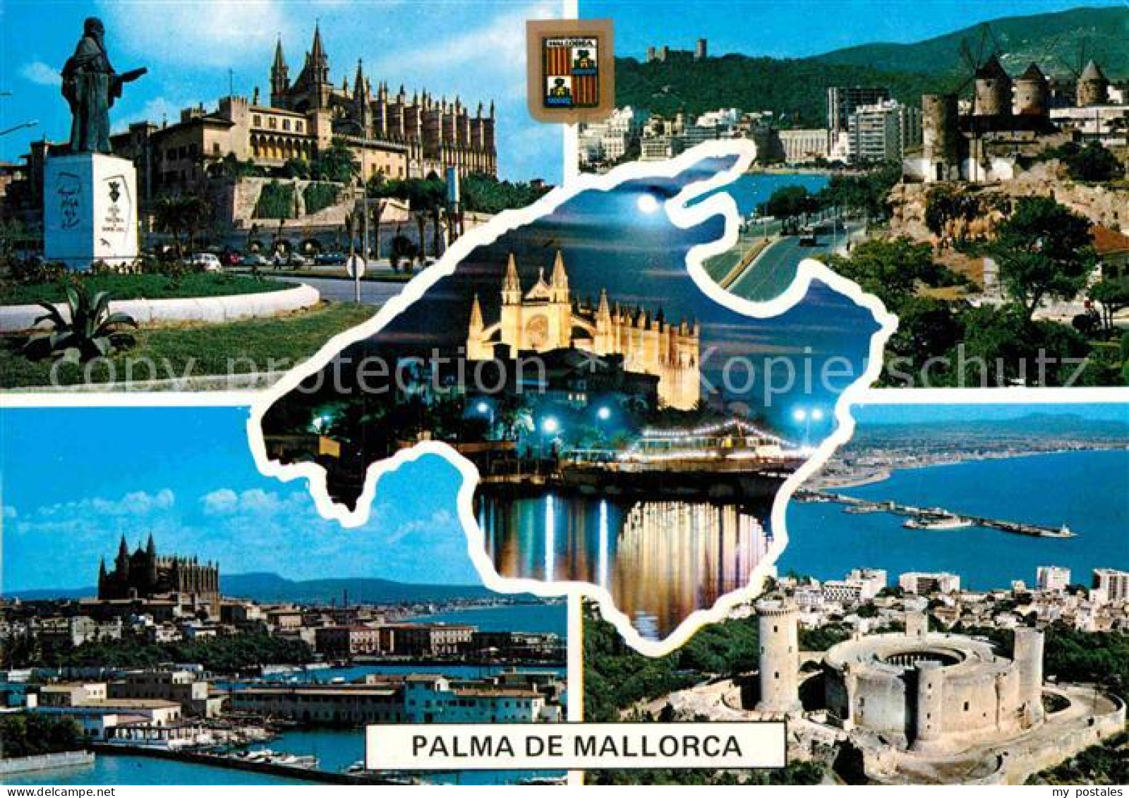72890060 Palma De Mallorca Schloss Panorama Kirchen Palma De Mallorca - Sonstige & Ohne Zuordnung