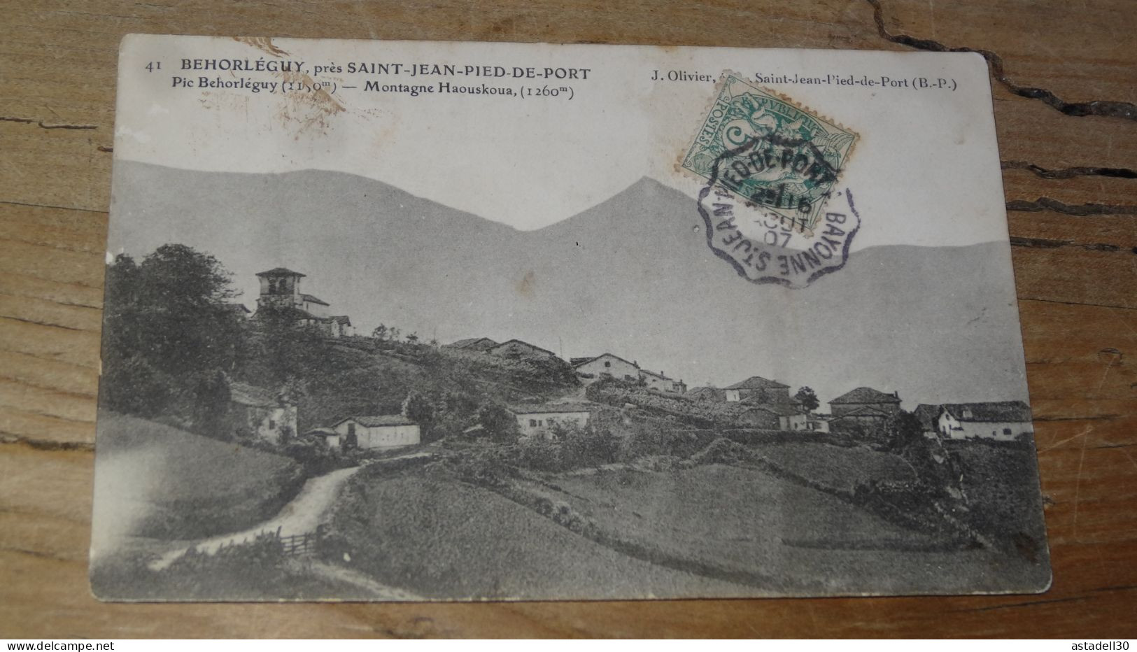 BEHORLEGUY, Montagne Haouskoua   ............... BH-19100 - Autres & Non Classés