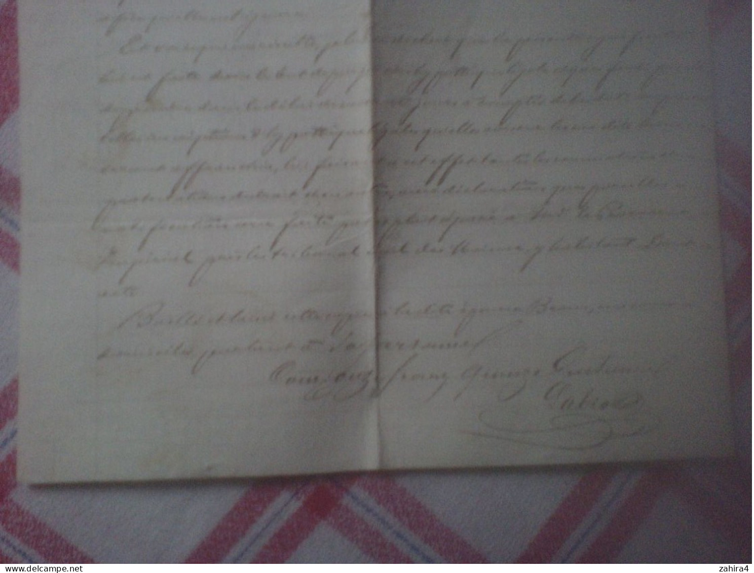 Papier Timbre Impérial 1867 écrit 1868 à Déchifrer - T. & G. 82 Lavit Lizac ? Asques Moissac ? ...signé Labio - Manuscripts