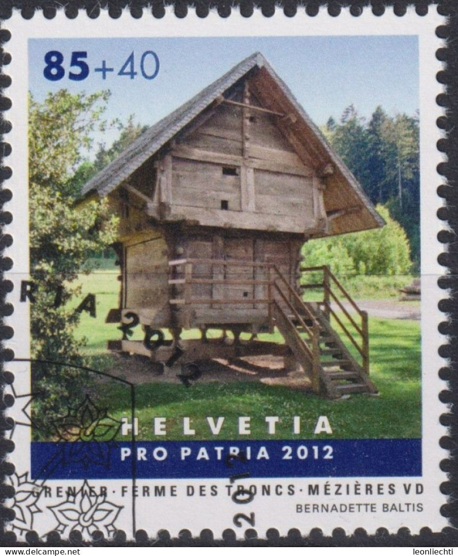 2012 Schweiz Pro Patria, Kleinbauten, Grenier ⵙ Zum:CH B318, Mi:CH 2250, Yt:CH 2178 - Used Stamps