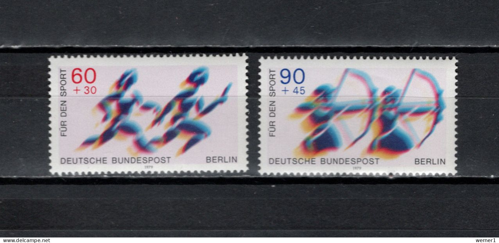 Germany - Berlin 1979 Sport, Athletics, Archery Set Of 2 MNH - Ete 1980: Moscou