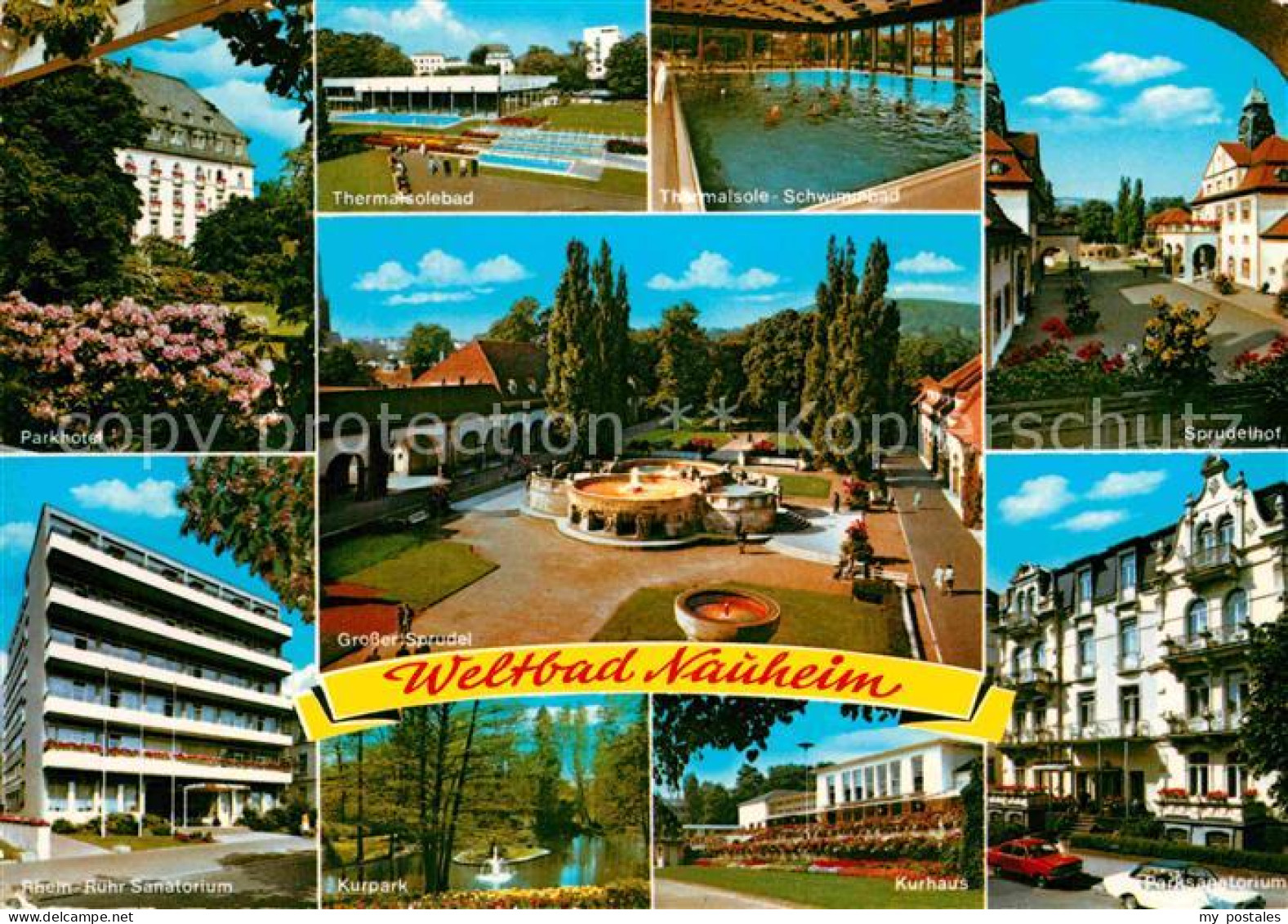 72889833 Bad Nauheim Parkhotel Sanatorium Thermalsolebad Sprudel Kurpark Kurhaus - Bad Nauheim