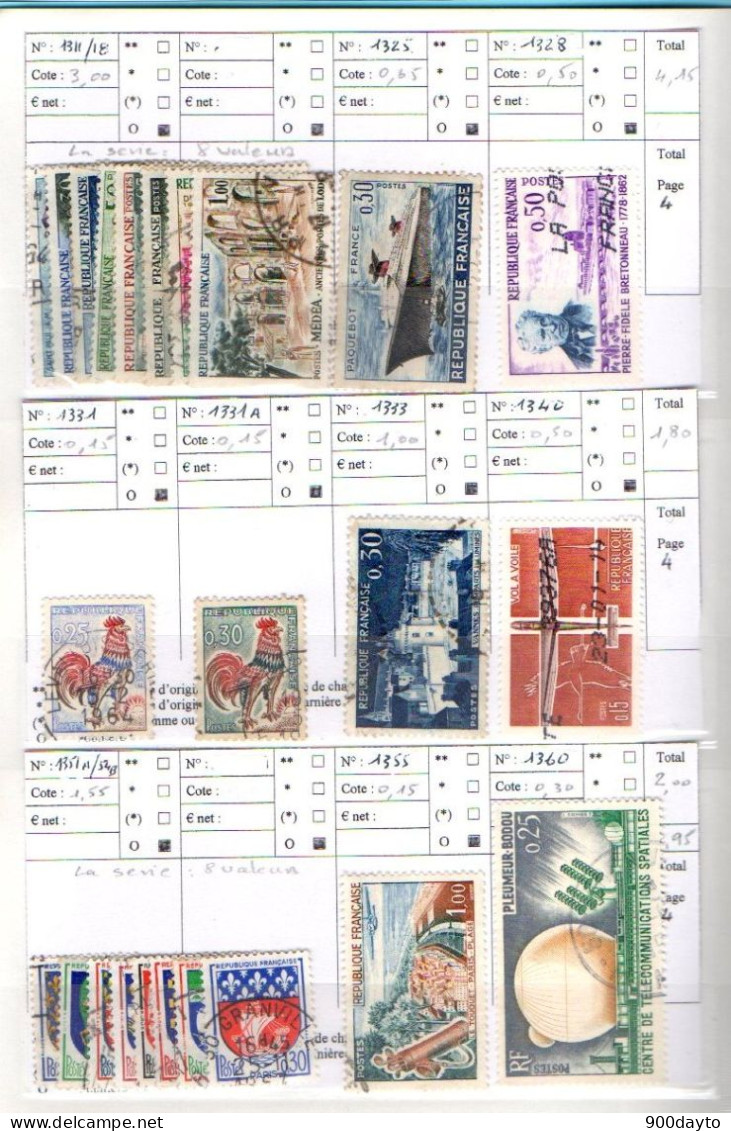 FRANCE Oblitérés (Lot N° 30 F35: 119 Timbres). - Other & Unclassified