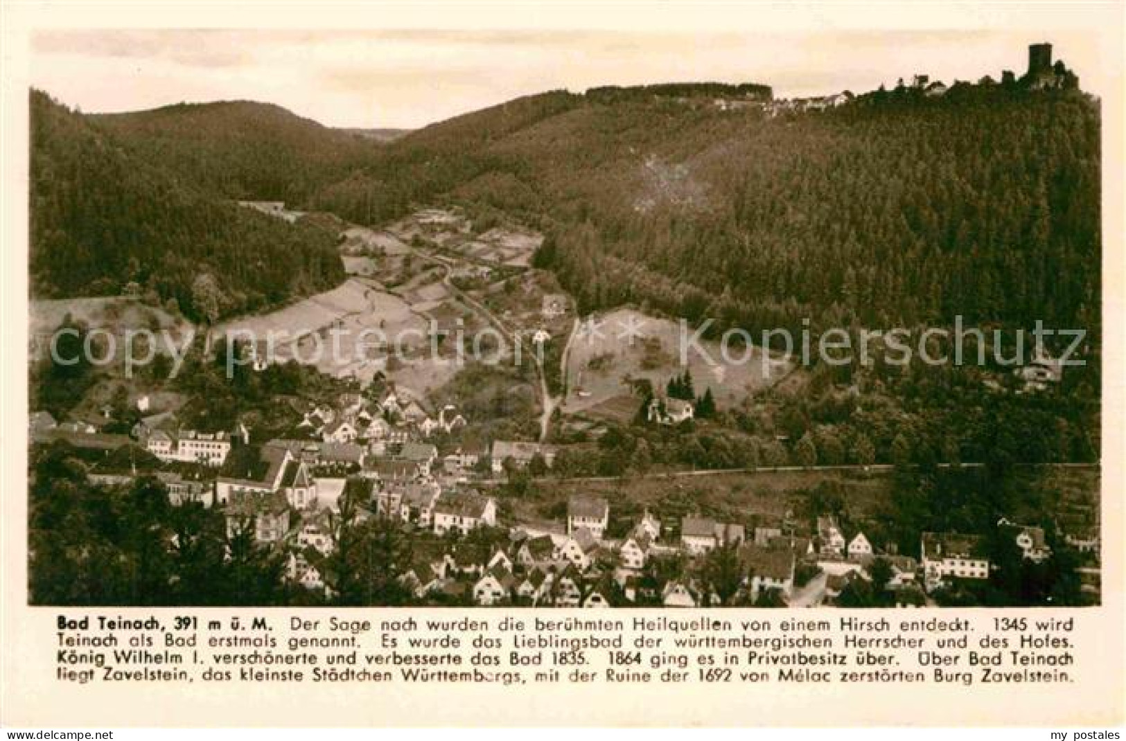 72889760 Bad Teinach-Zavelstein Panorama Geschichte Bad Teinach-Zavelstein - Autres & Non Classés