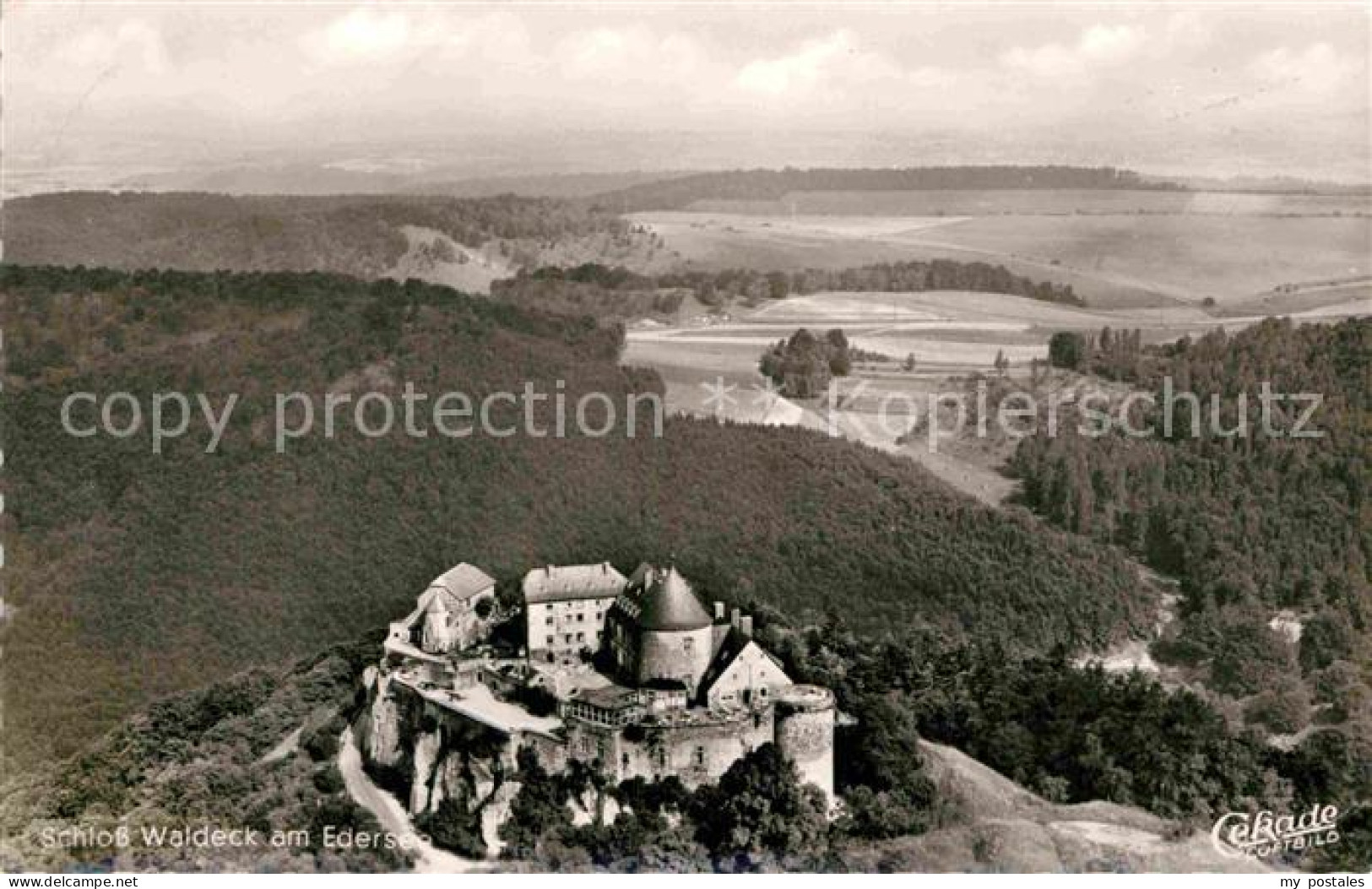 72889632 Waldeck Edersee Fliegeraufnahme Schloss Edersee - Other & Unclassified