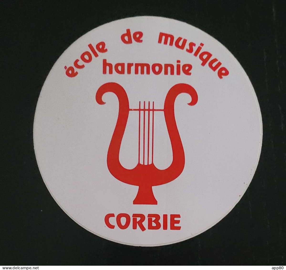 Autocollant Vintage école De Musique / Harmonie Corbie Somme - Stickers