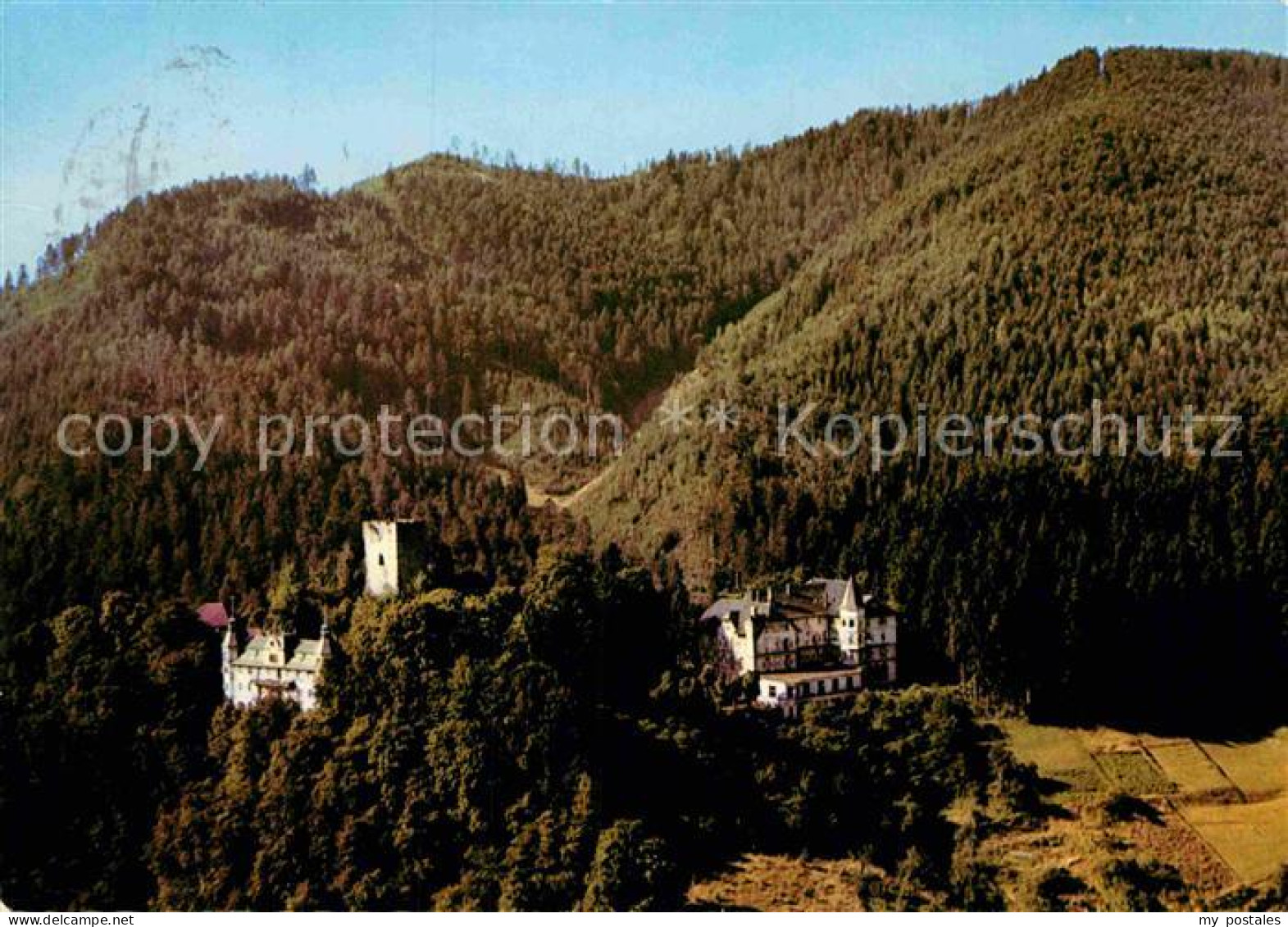 72888986 Hornberg Schwarzwald Fliegeraufnahme Mit Schloss Hornberg - Other & Unclassified